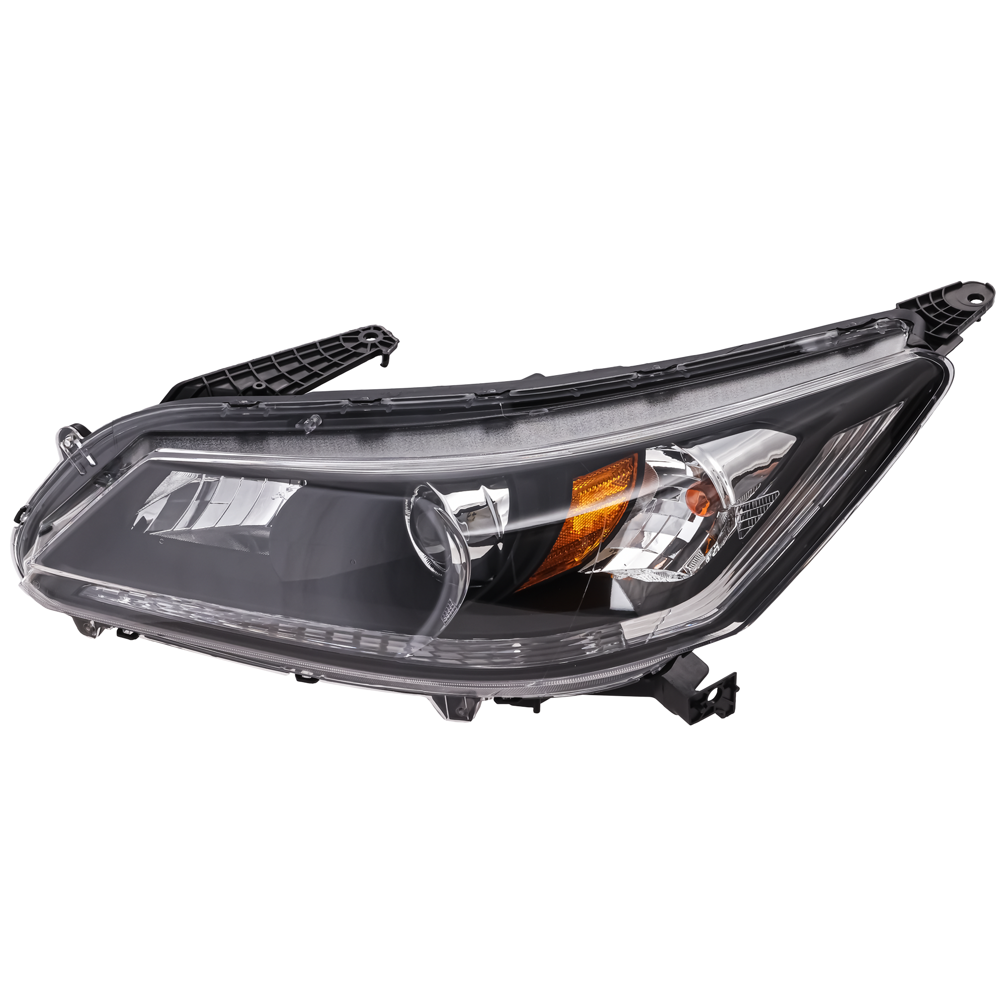 AM ACCORD 13-15 HEAD LAMP LH Assembly Halogen 4 Cyl EX EX L LX Sport Models Sedan CAPA SKU REPH100322Q Partslink HO2502151C OEM 33150T2AA01