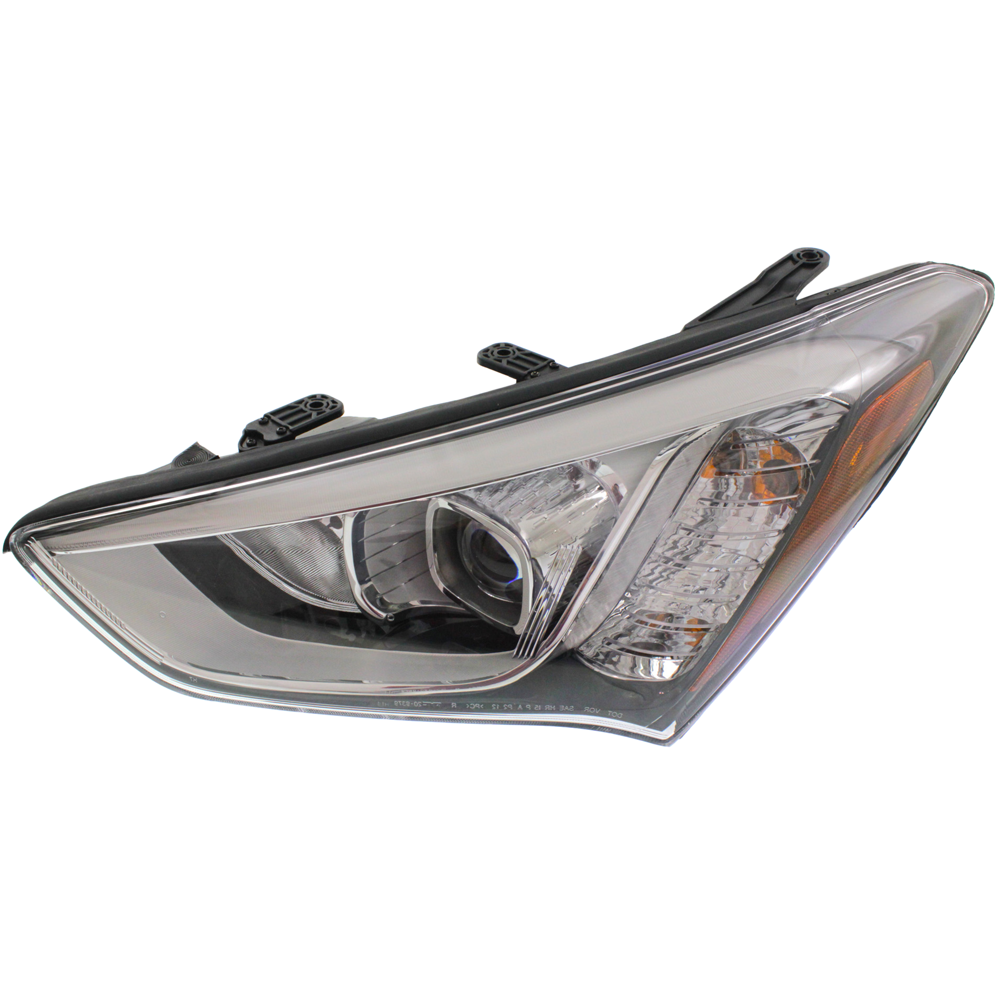 AM SANTA FE SPORT 13-16 HEAD LAMP LH Assembly Halogen CAPA SKU REPH100330Q Partslink HY2502169C OEM 921014Z010