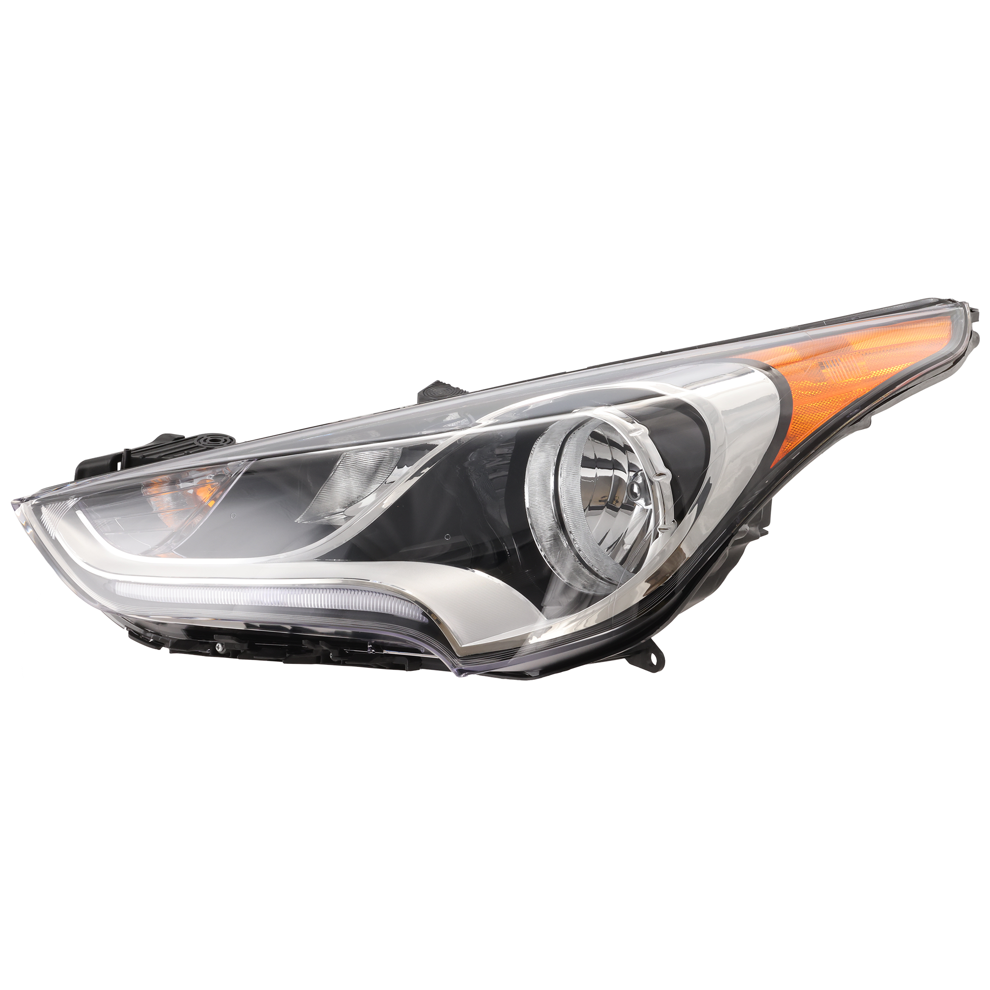 AM VELOSTER 12-17 HEAD LAMP LH Assembly Standard Type SKU REPH100336 Partslink HY2502168 OEM 921012V000