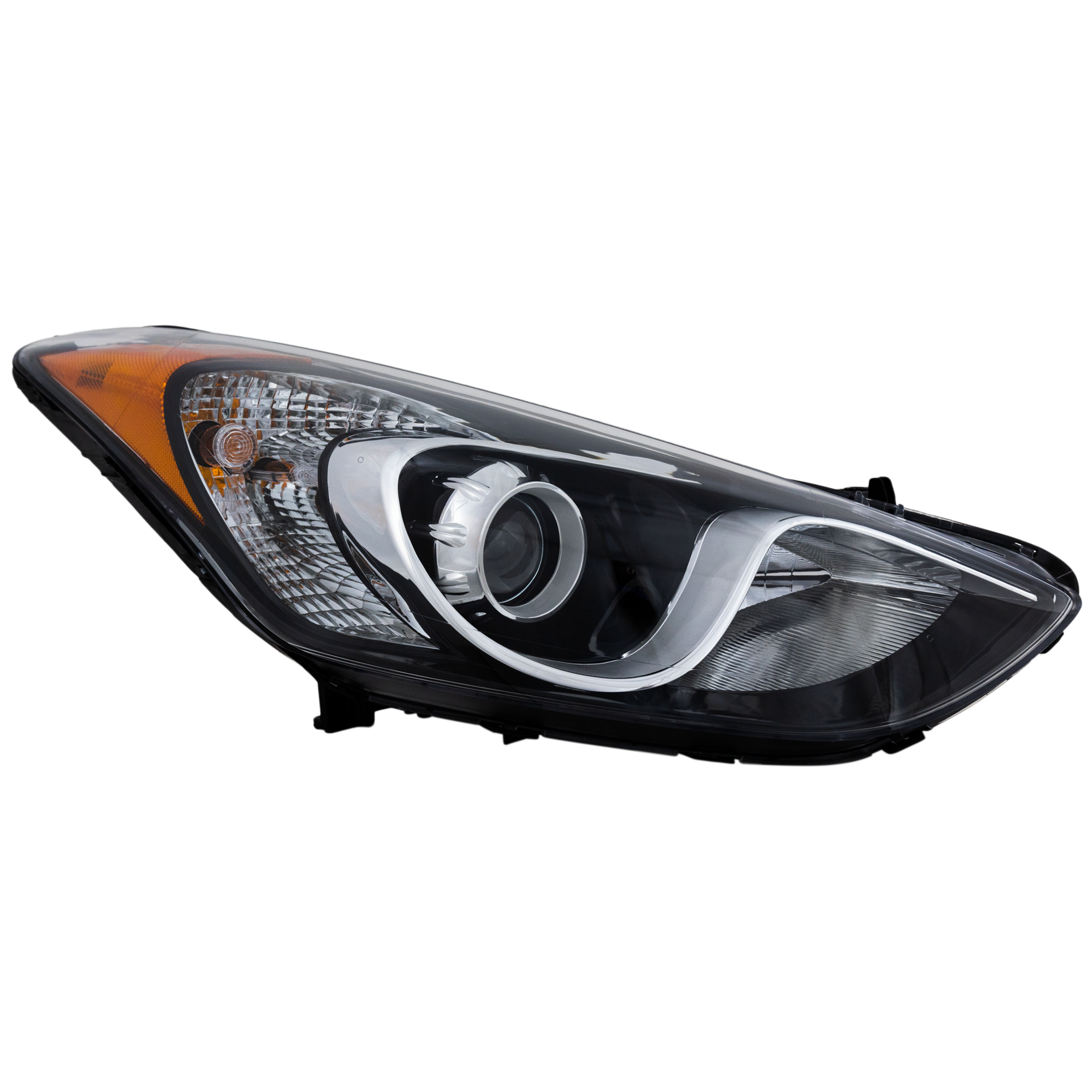AM ELANTRA GT 13-17 HEAD LAMP RH Assembly Halogen CAPA SKU REPH100339Q Partslink HY2503173C OEM 92102A5050