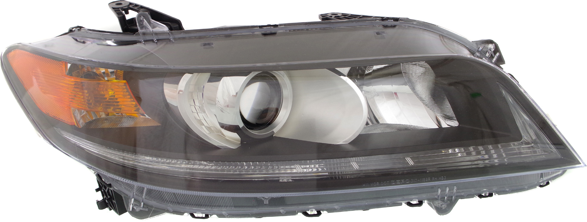 AM ACCORD 13-15 HEAD LAMP RH Assembly Halogen Coupe 4 Cyl. Exc. Touring Models CAPA SKU REPH100341Q Partslink HO2503157C OEM 33100T3LA11