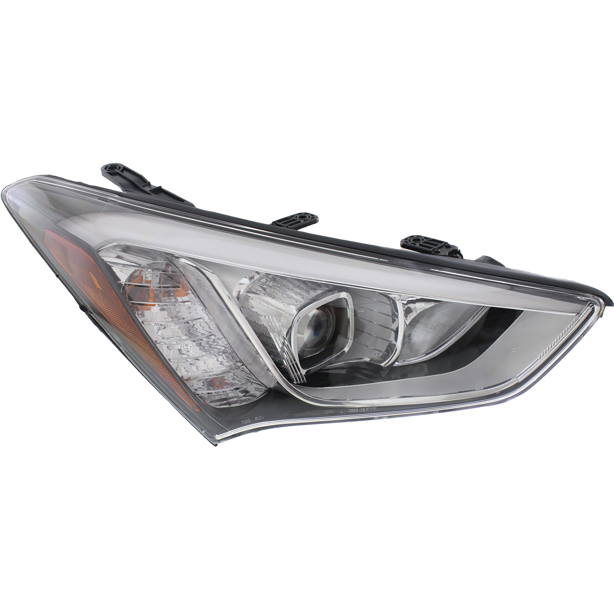 AM SANTA FE SPORT 13-16 HEAD LAMP RH Assembly HID Xenon w HID Kit SKU REPH100345 Partslink HY2503179 OEM 921024Z100