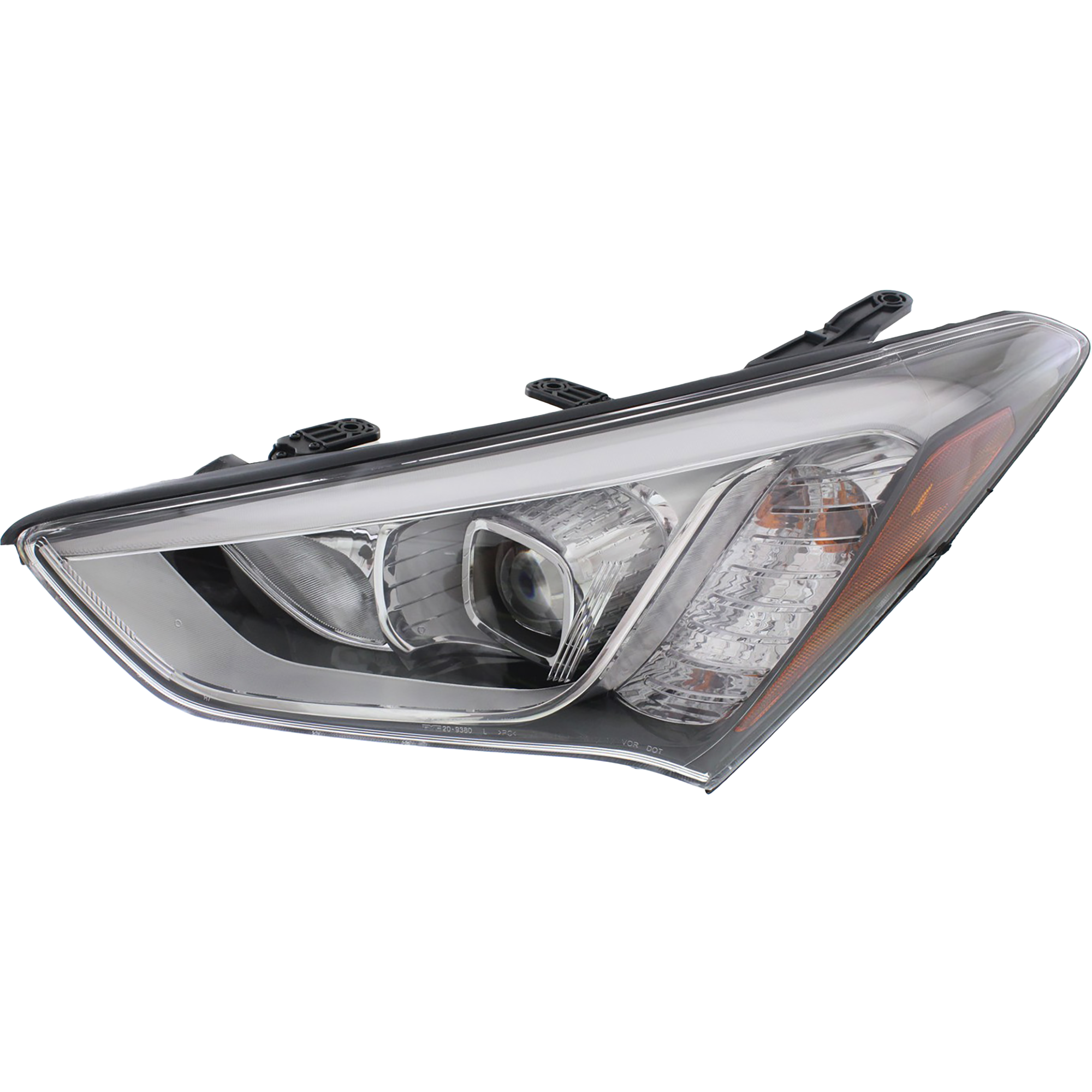 AM SANTA FE SPORT 13-16 HEAD LAMP LH Assembly HID Xenon w HID Kit SKU REPH100346 Partslink HY2502179 OEM 921014Z100