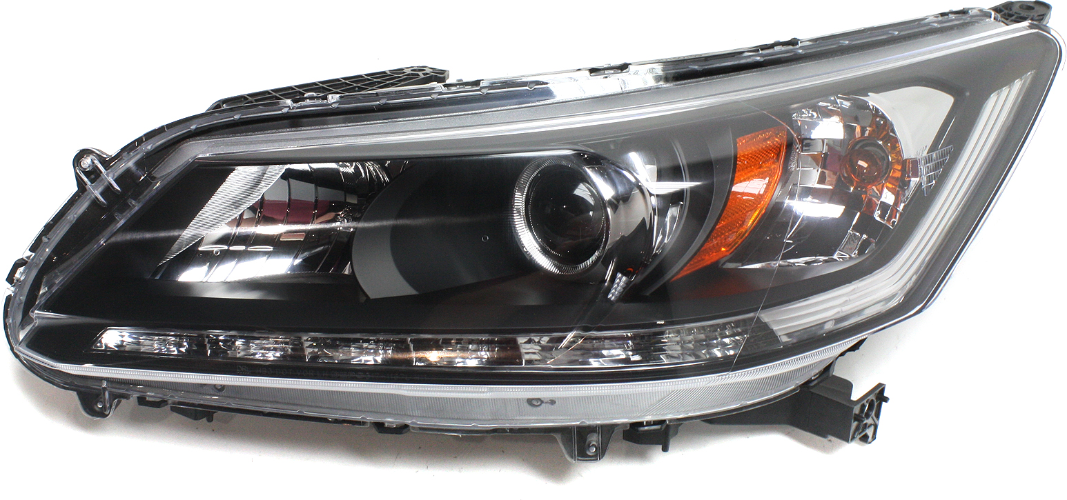 AM ACCORD 14-15 HEAD LAMP LH Assembly Halogen 6 Cyl. Exc. Touring Models CAPA SKU REPH100352Q Partslink HO2502156C OEM 33150T2AA21-33150T2AA11