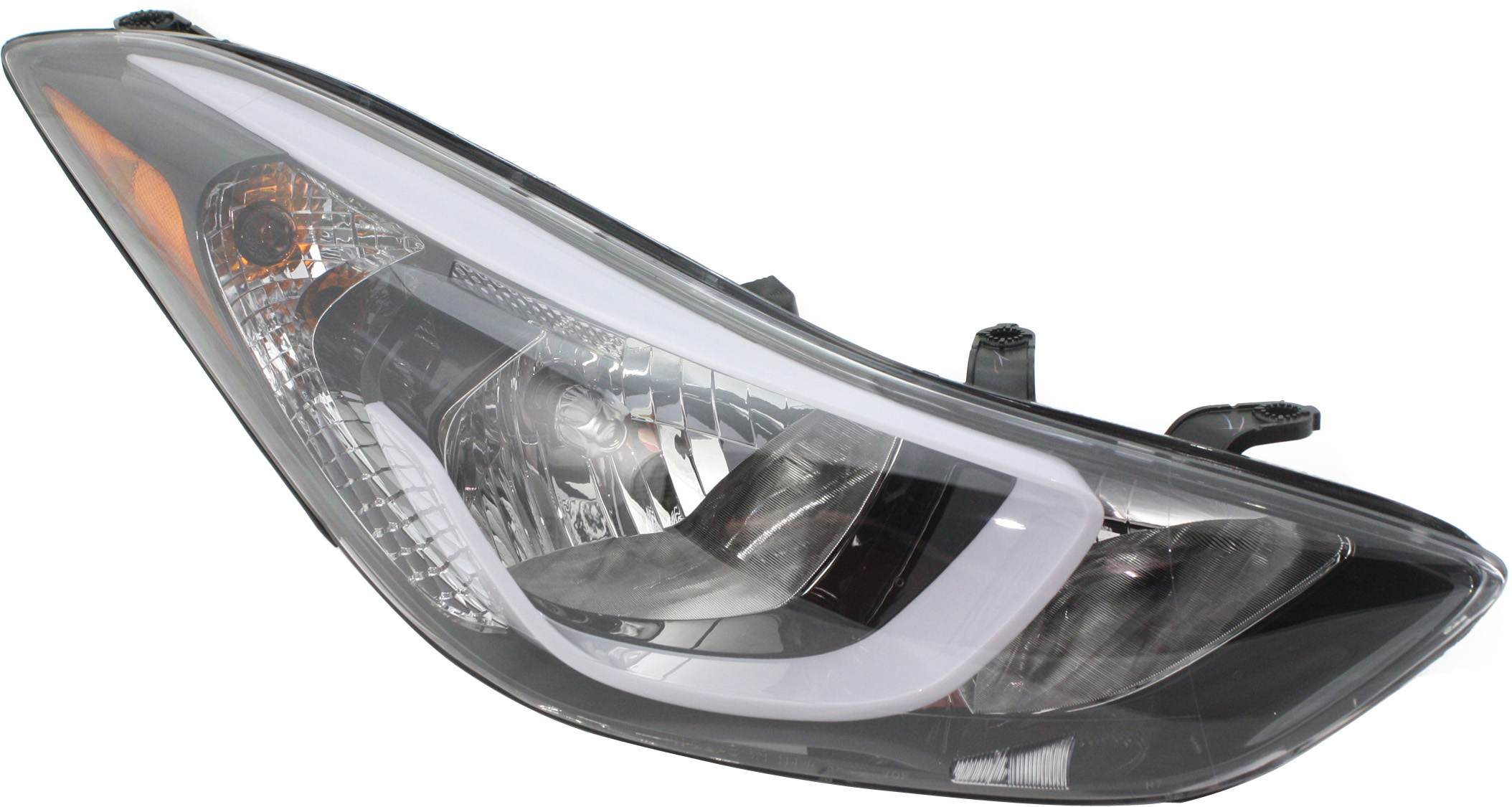 AM ELANTRA 14-16 HEAD LAMP RH Assembly w o LED Position Light Sedan Korea USA Built Vehicle SKU REPH100355 Partslink HY2503189 OEM 921023X280
