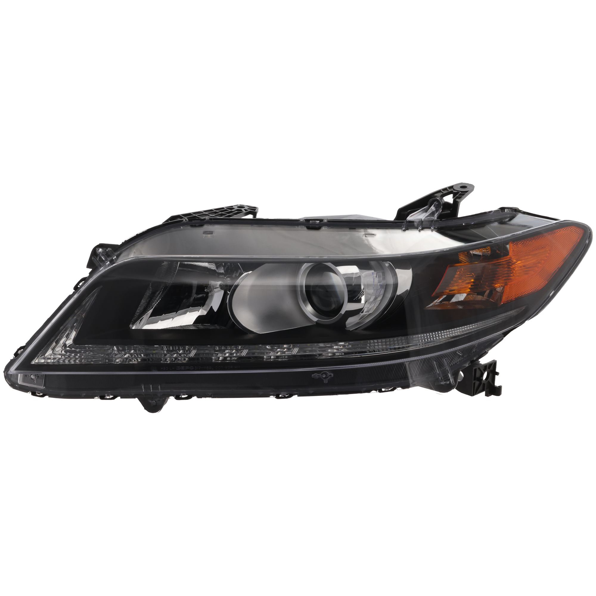 AM ACCORD 13-15 HEAD LAMP LH Assembly Halogen 6 Cyl Coupe CAPA SKU REPH100362Q Partslink HO2502153C OEM 33150T3LA01