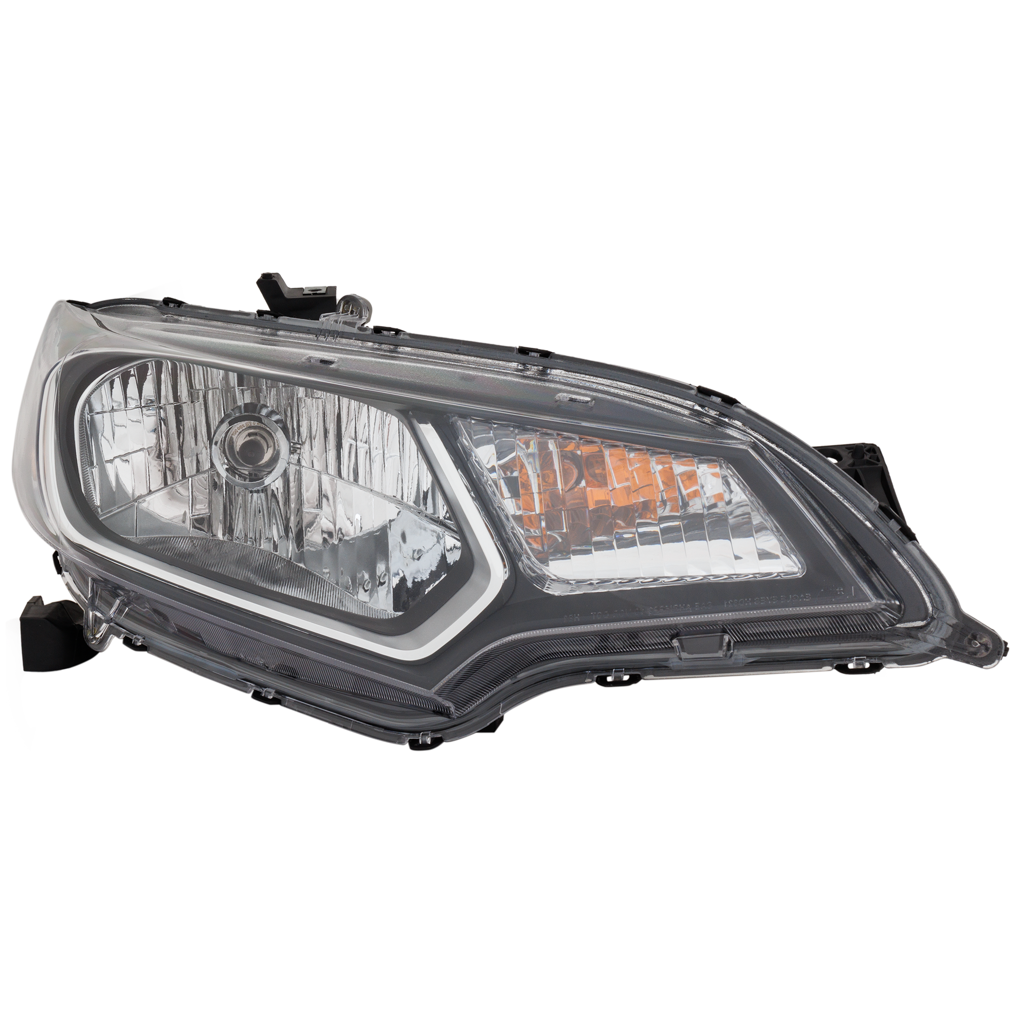 AM FIT 15-17 HEAD LAMP RH Assembly Halogen Mexico Built CAPA SKU REPH100363Q Partslink HO2503160C OEM 33100T5AA01