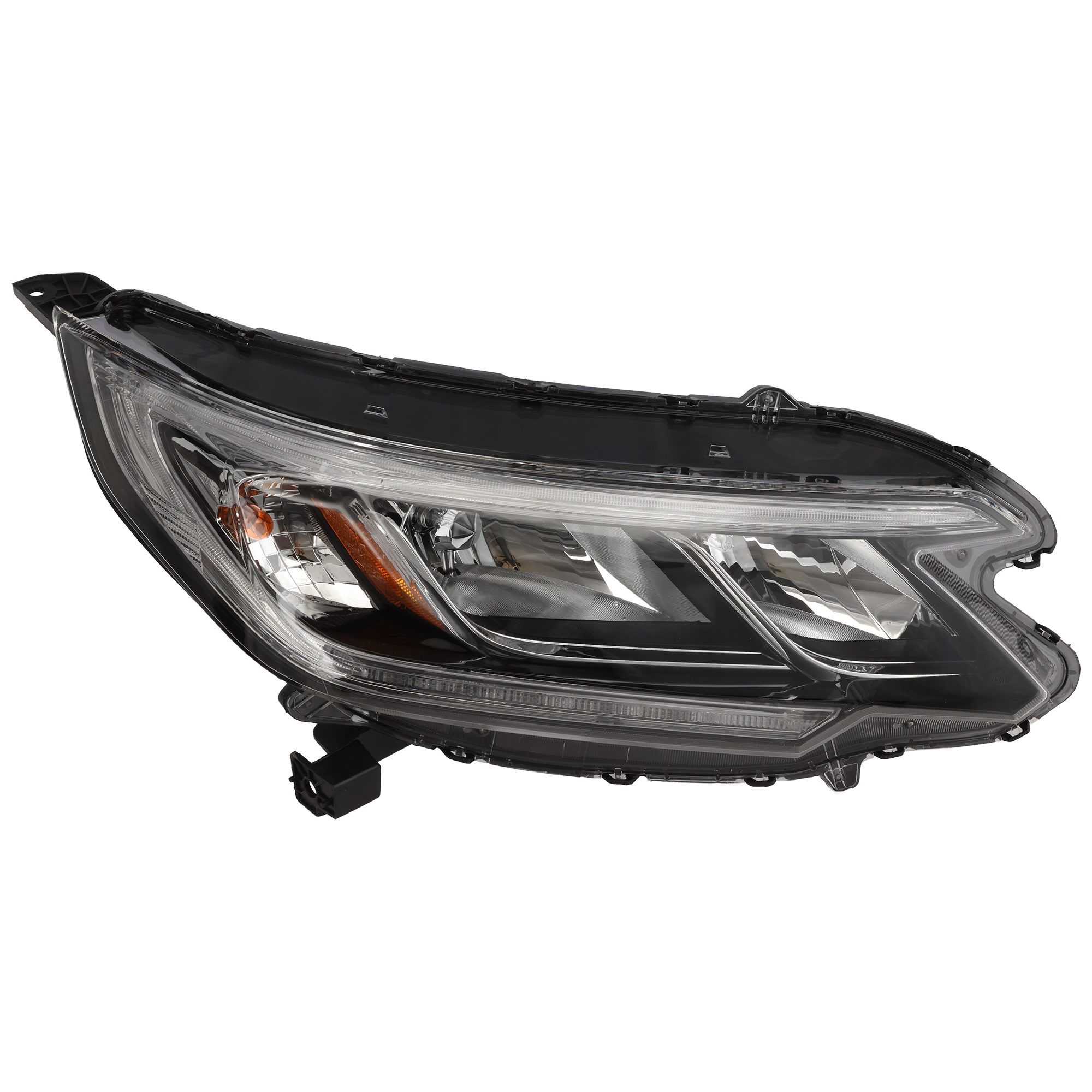 AM CR V 15-16 HEAD LAMP RH Assembly Halogen w LED DRL Exc. LX Touring Models SKU REPH100367 Partslink HO2503161 OEM 33100T1WA01