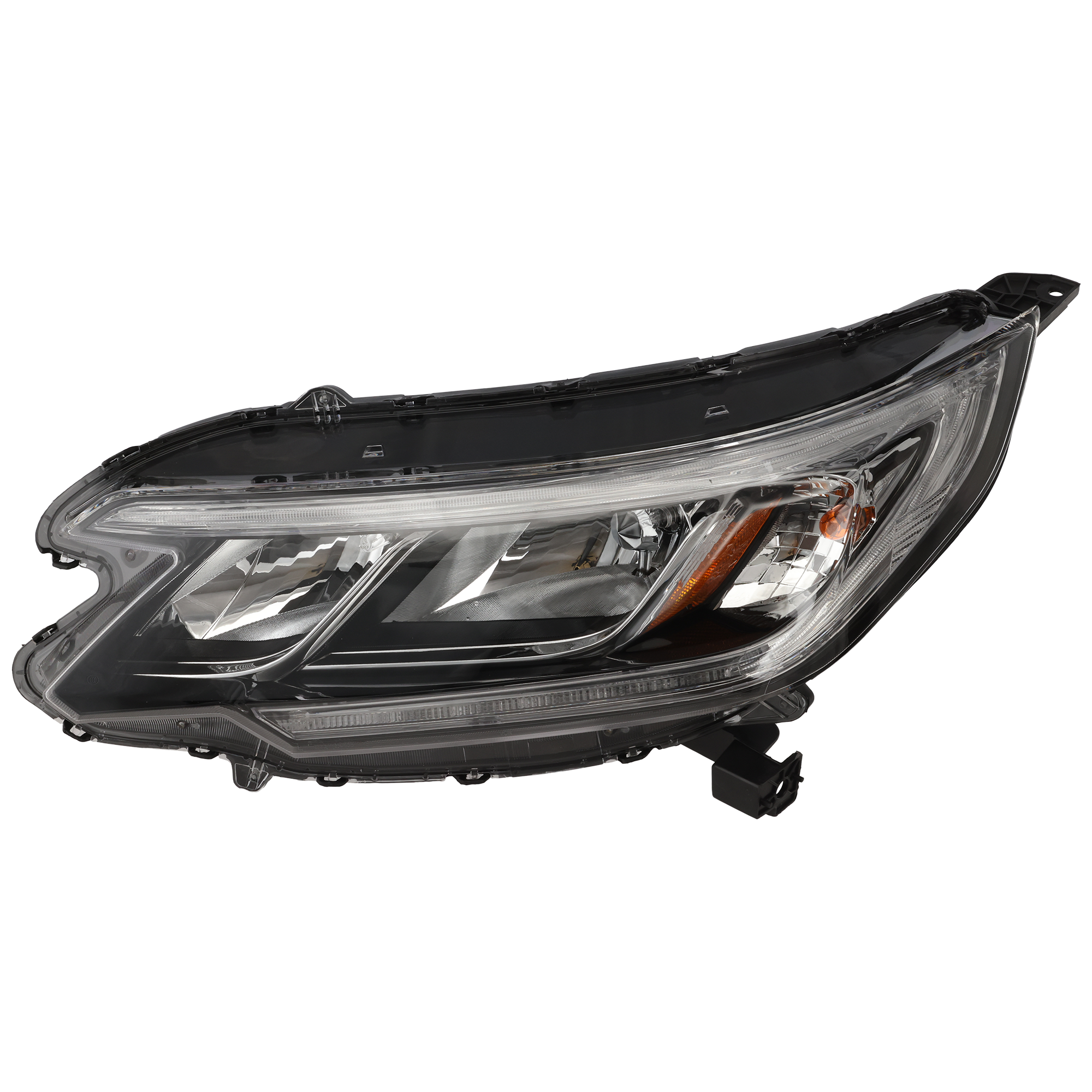 AM CR V 15-16 HEAD LAMP LH Assembly Halogen w LED DRL Exc. LX Touring Models CAPA SKU REPH100368Q Partslink HO2502161C OEM 33150T1WA01