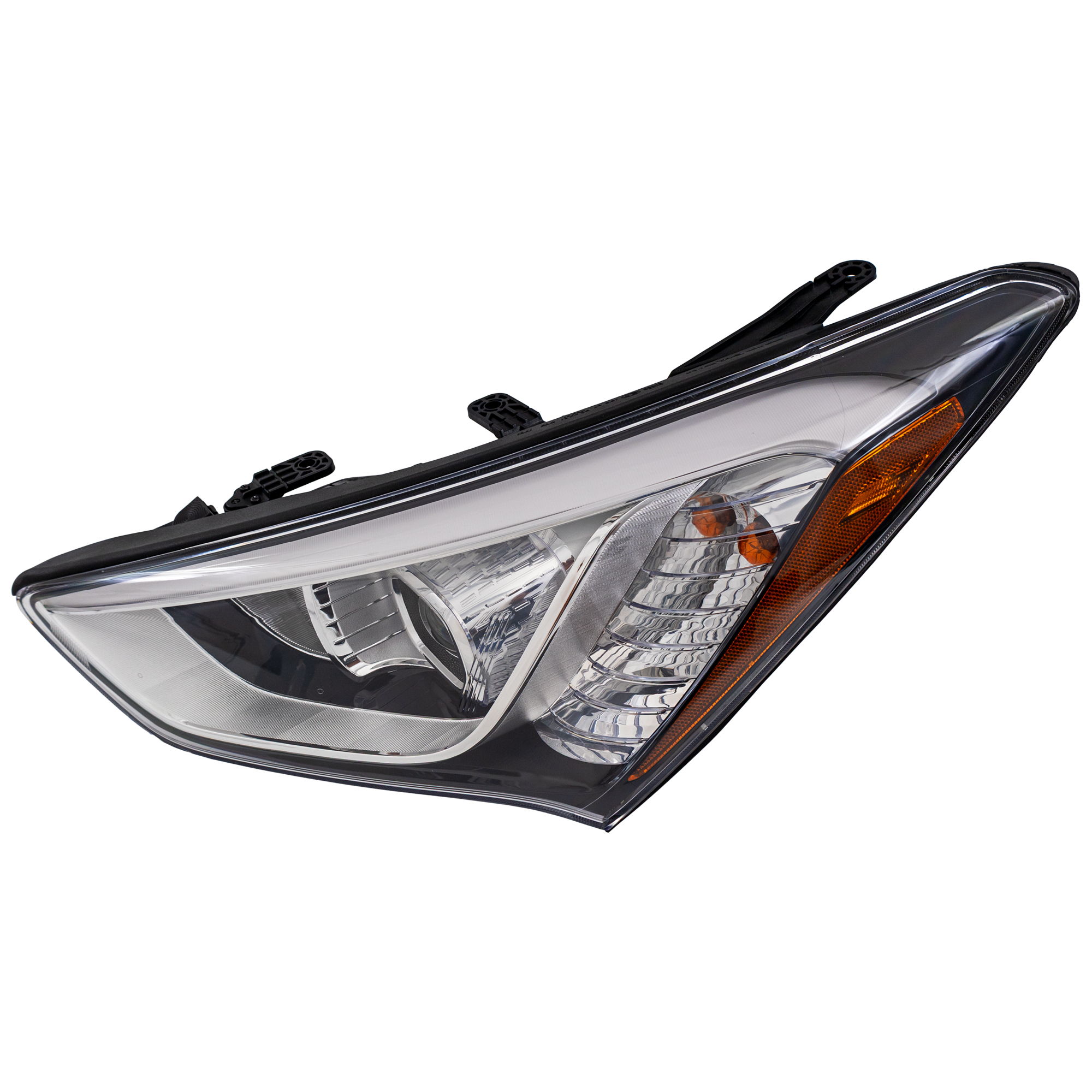 AM SANTA FE 13-16 HEAD LAMP LH Assembly Halogen SKU REPH100392 Partslink HY2502175 OEM 92101B8020