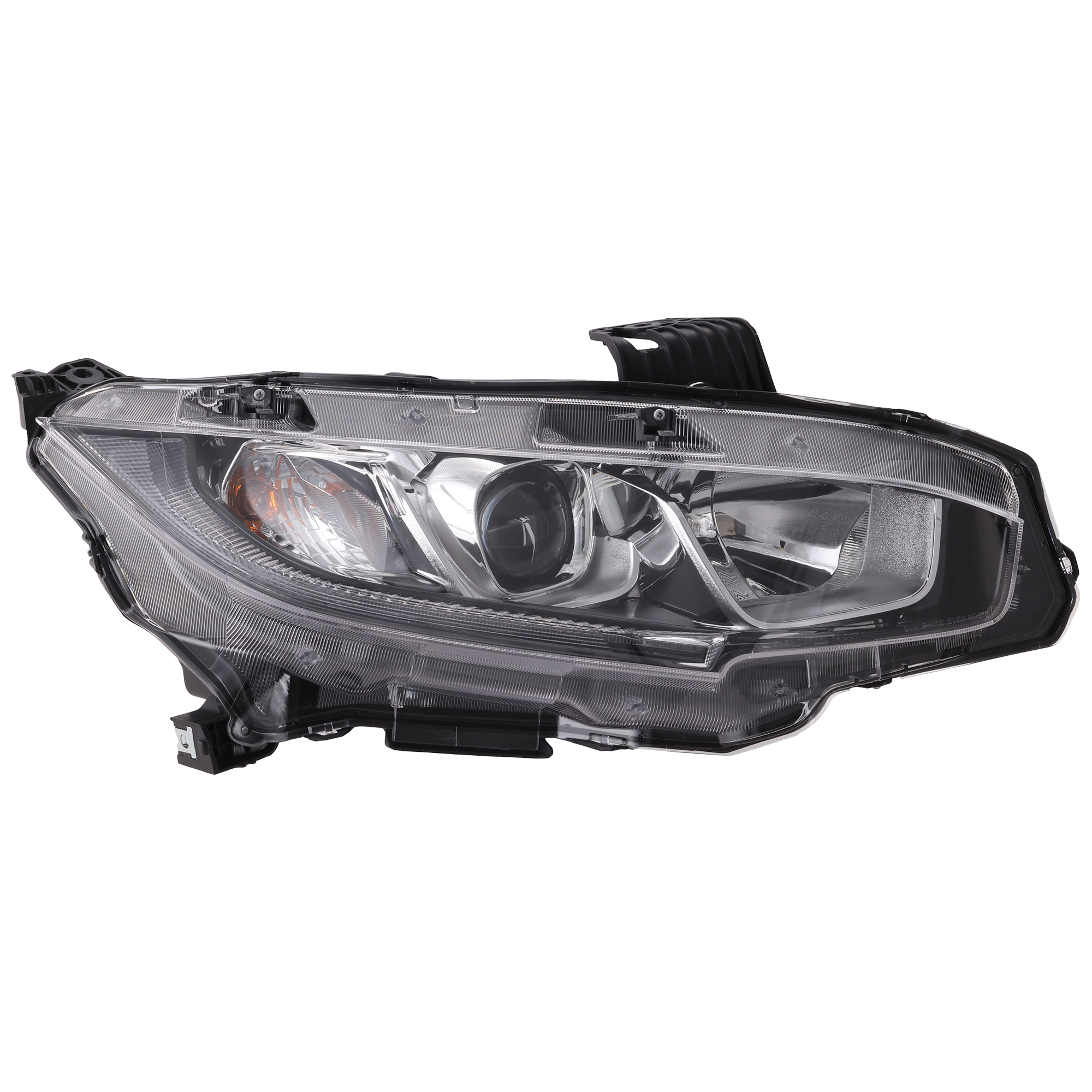 AM CIVIC 16-20 HEAD LAMP RH Assembly Halogen Coupe 16-19 Hatchback 17-18-18 EX EX L LX To Vin U2275441 Sport Si Model 19-20 Sedan 18 North America Built Vehicle CAPA SKU REPH100393Q Partslink HO2503173C OEM 33100TBAA01