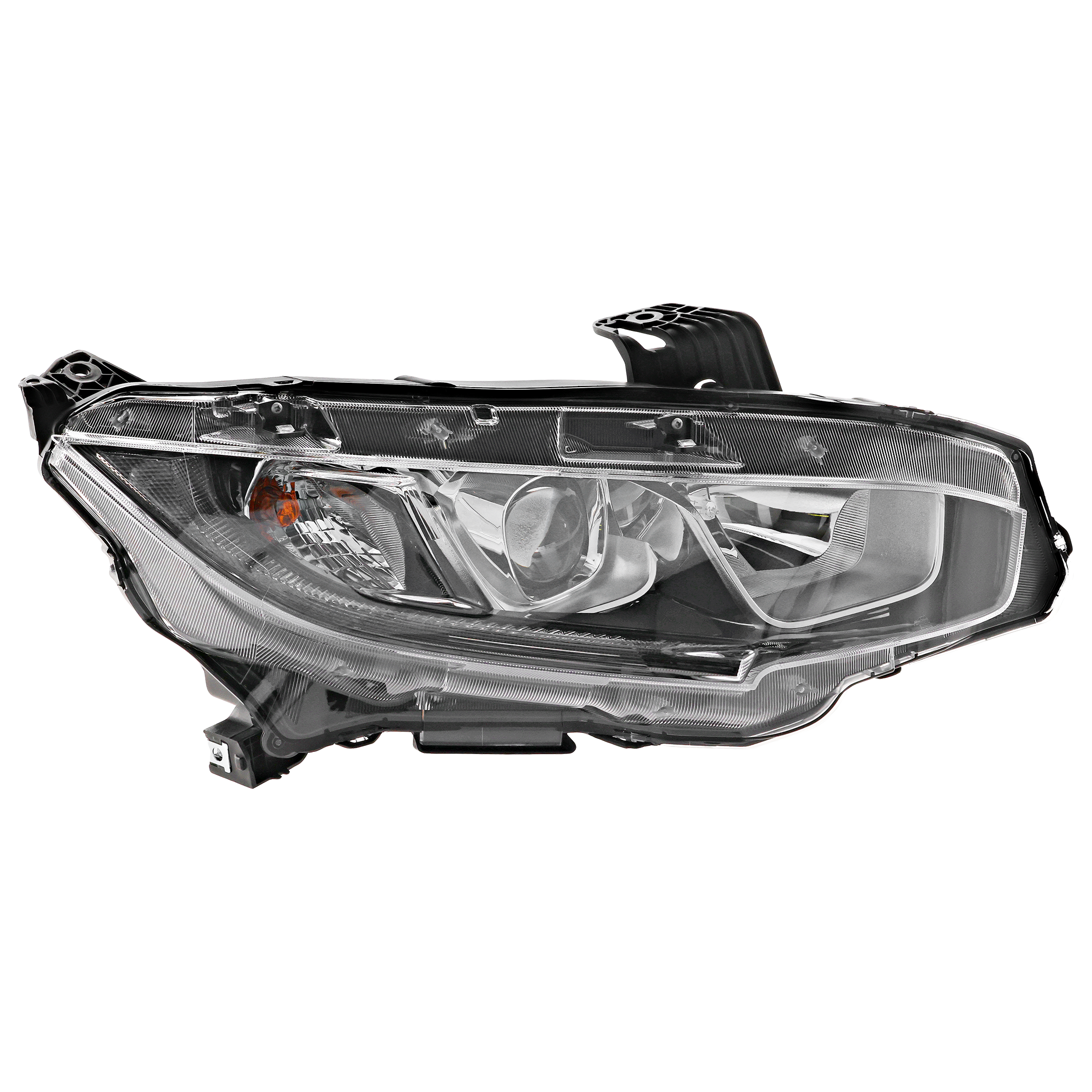 AM CIVIC 16-20 HEAD LAMP RH Assembly Halogen Coupe 16-19 Hatchback 17-18-18 EX EX L LX To Vin U2275441 Sport Si Model 19-20 Sedan 18 North America Built Vehicle SKU REPH100393 Partslink HO2503173 OEM 33100TBAA01