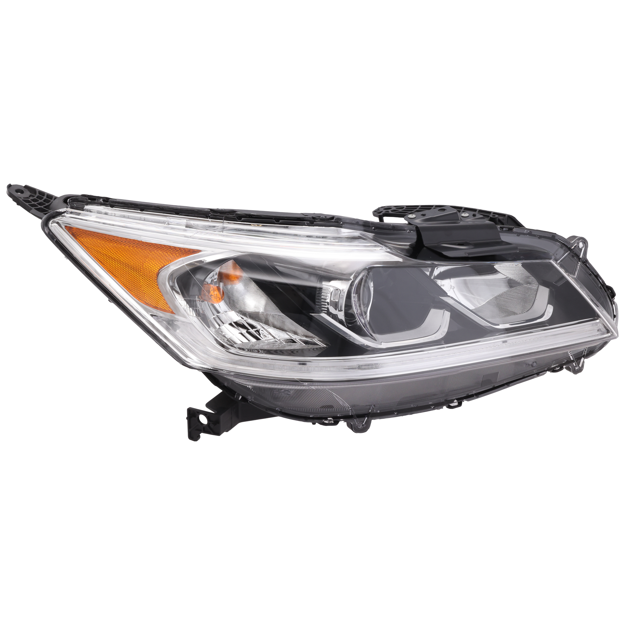 AM ACCORD 16-17 HEAD LAMP RH Assembly Halogen Exc. Hybrid LX Touring Models Sedan w LED DRL SKU REPH100397 Partslink HO2503169 OEM 33100T2AA82