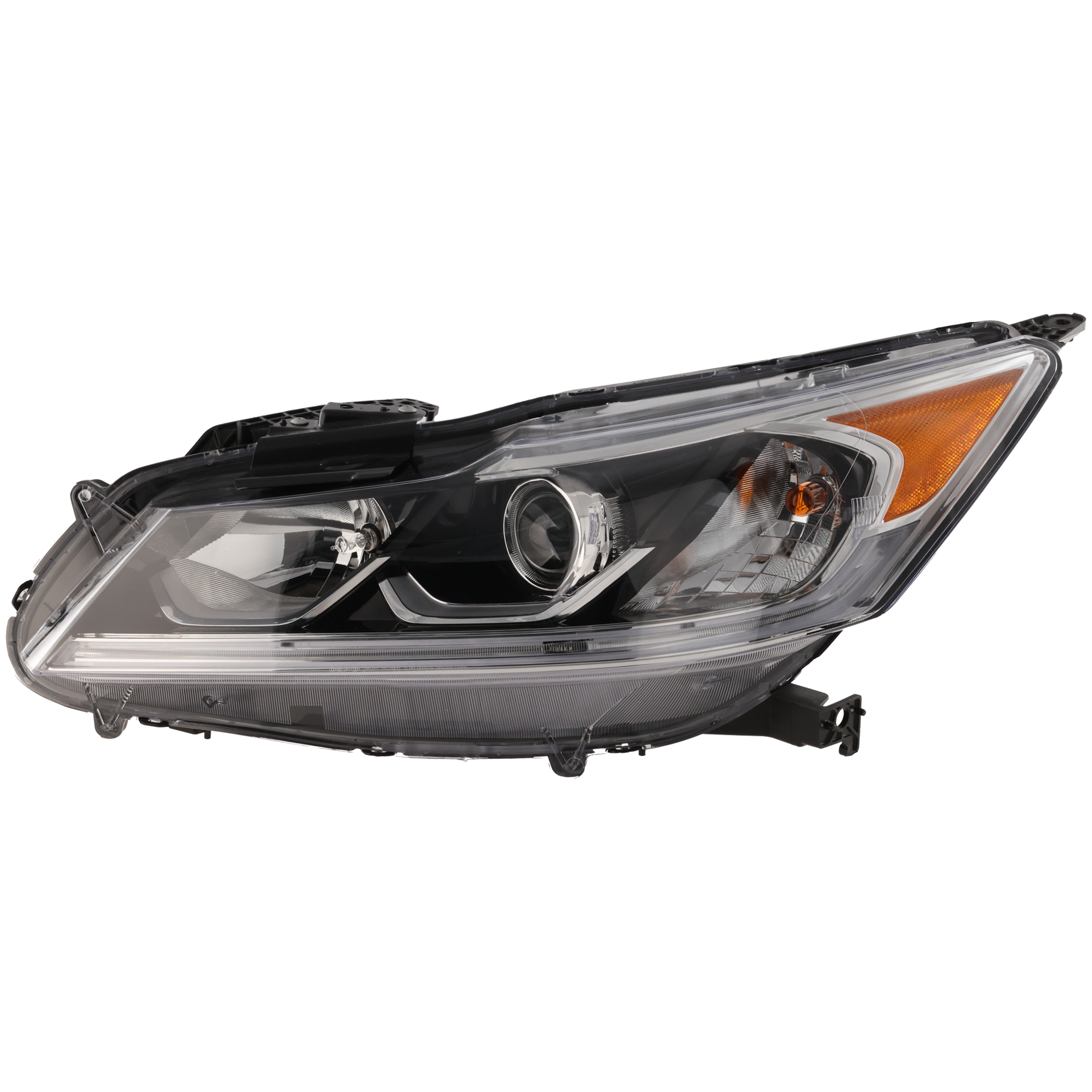 AM ACCORD 16-17 HEAD LAMP LH Assembly Halogen Exc. Hybrid LX Touring Models Sedan CAPA SKU REPH100398Q Partslink HO2502169C OEM 33150T2AA82
