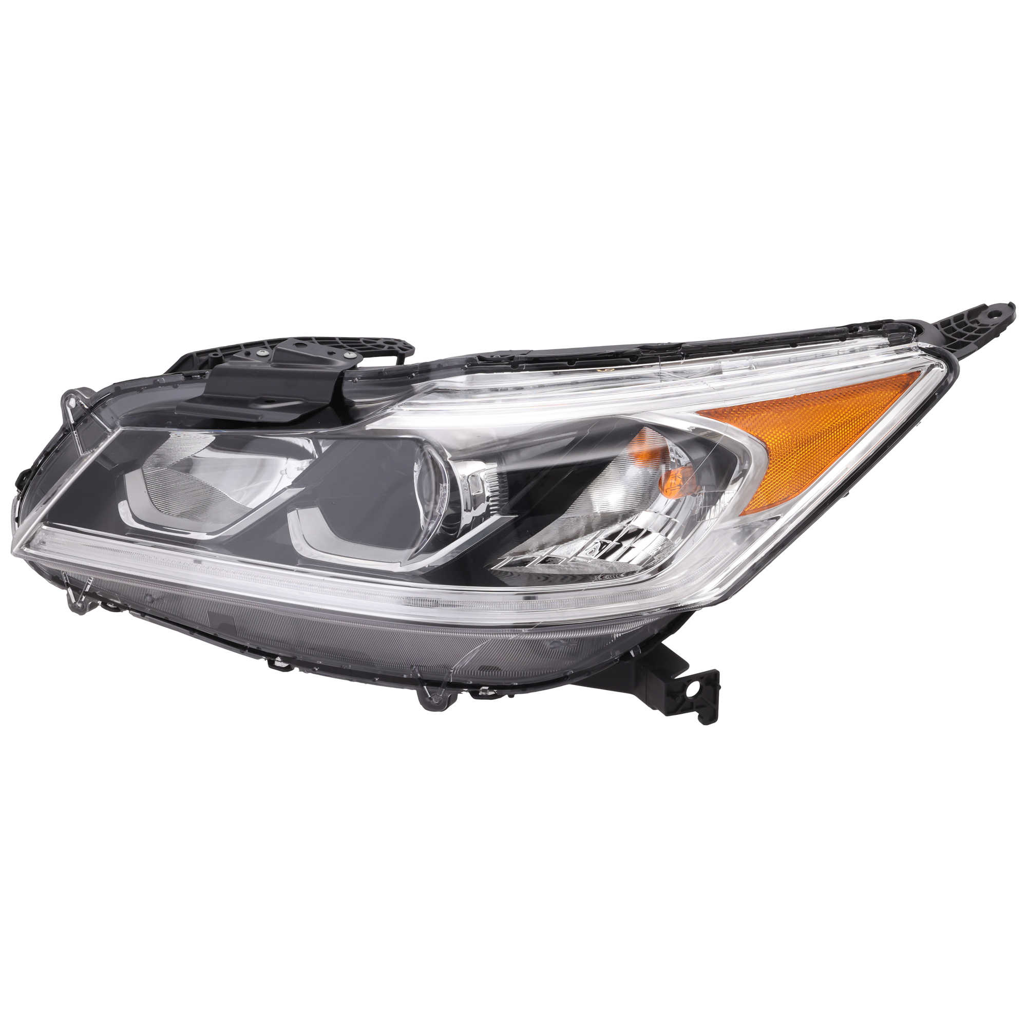 AM ACCORD 16-17 HEAD LAMP LH Assembly Halogen Exc. Hybrid LX Touring Models Sedan. w LED DRL SKU REPH100398 Partslink HO2502169 OEM 33150T2AA82