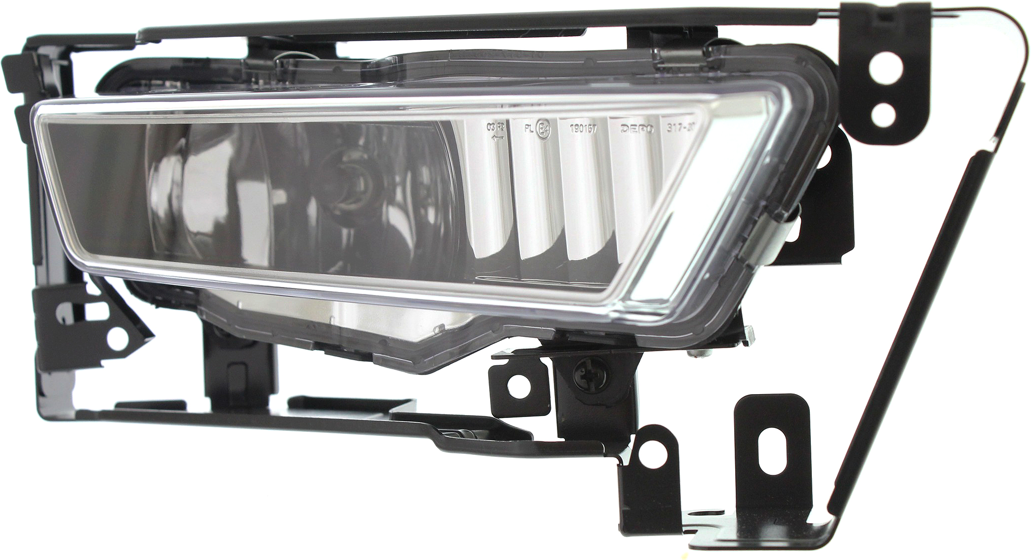 AM ACCORD 13-15 FRONT FOG LAMP RH Assembly w Chrome Bezel Border Exc. Hybrid Model Sedan CAPA SKU REPH107559Q Partslink HO2593132C HO2593138C OEM 33900T2AA01-33900T2AA11