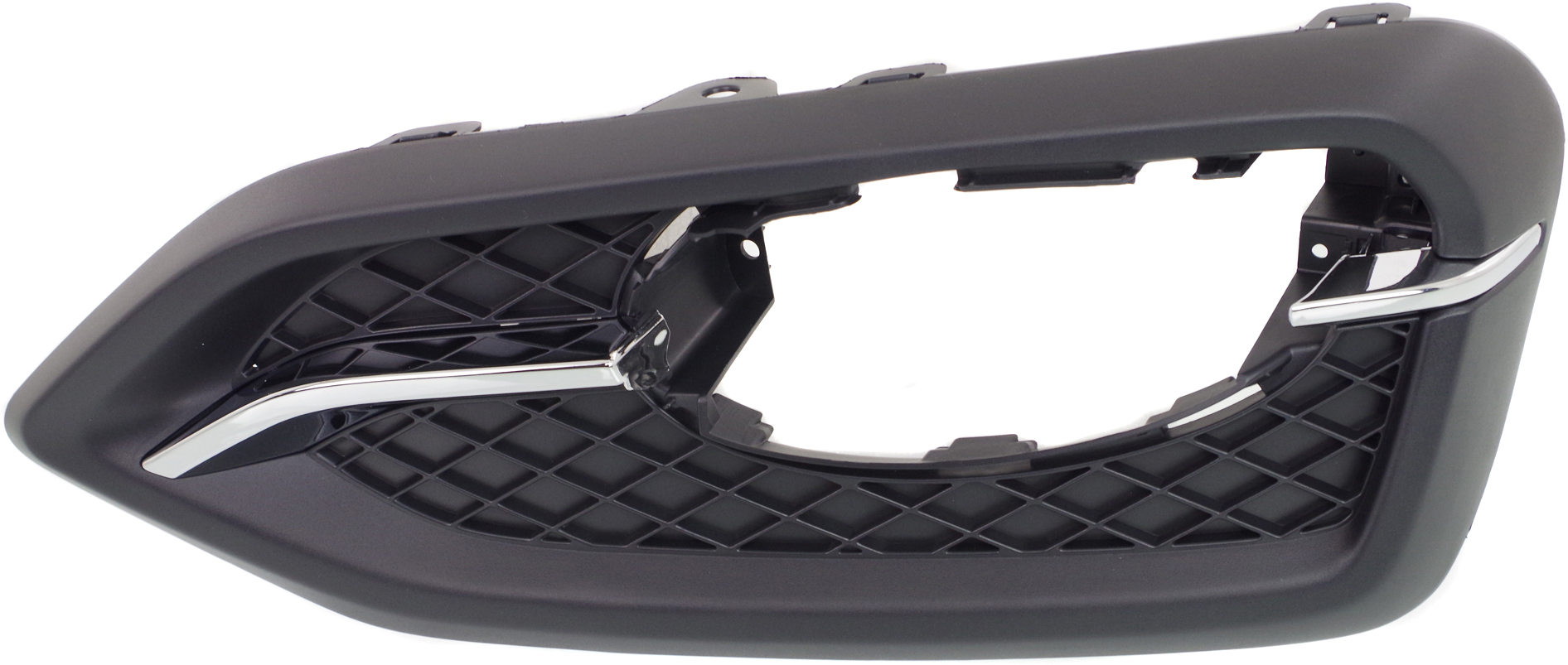 AM CIVIC 14-15 FRONT FOG LAMP MOLDING RH Black w Chrome Trim 1.8L Eng. Coupe SKU REPH108017 Partslink HO1039121 OEM 71106TS8A61