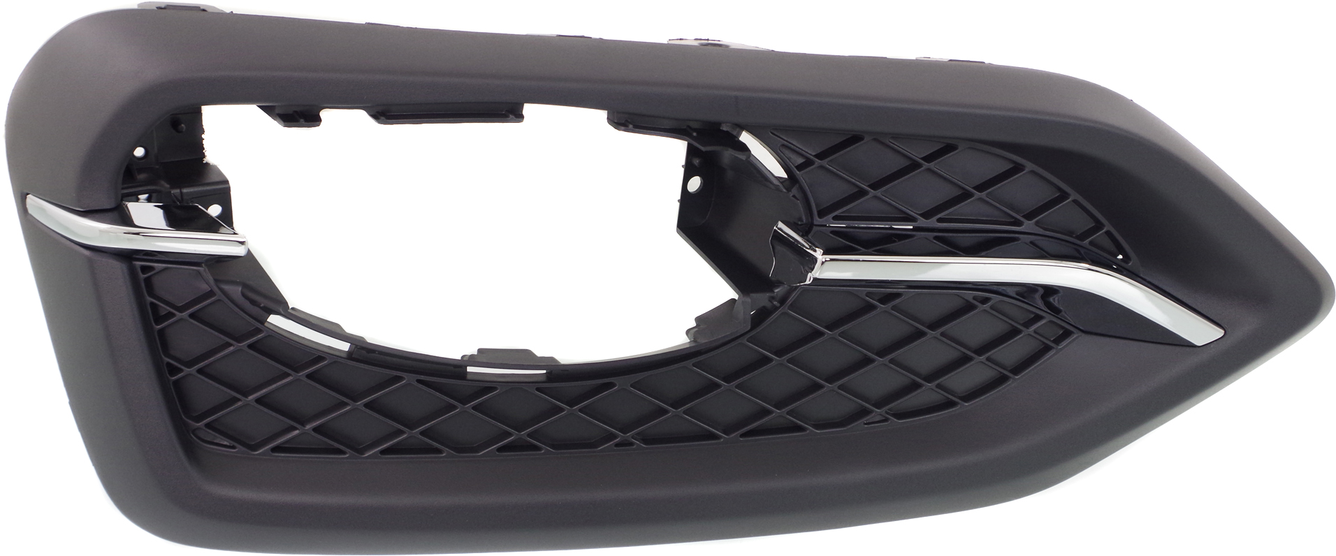 AM CIVIC 14-15 FRONT FOG LAMP MOLDING LH Black w Chrome Trim 1.8L Eng. Coupe SKU REPH108018 Partslink HO1038121 OEM 71107TS8A61