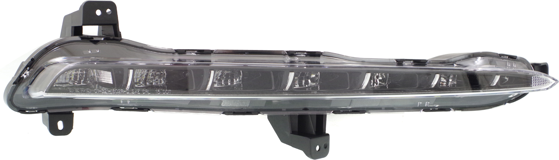 AM SONATA 15-17 DRIVING LAMP RH Assembly Daytime Running Light LED Exc. Hybrid Model CAPA SKU REPH111501Q Partslink HY2563100C OEM 92208C1000