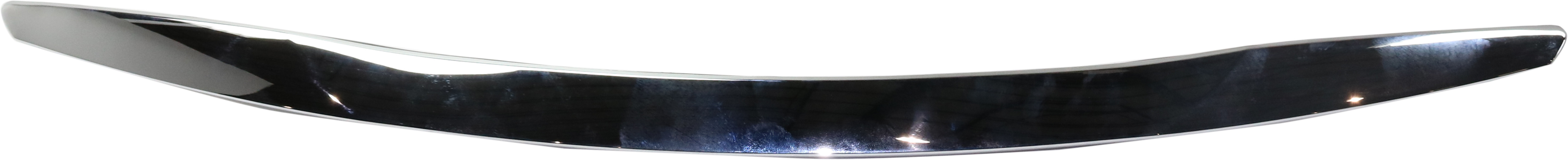AM SONATA 14-15 HOOD MOLDING Assembly Chrome Exc. Hybrid Model CAPA SKU REPH132105Q Partslink HY1235104C OEM 863553S701