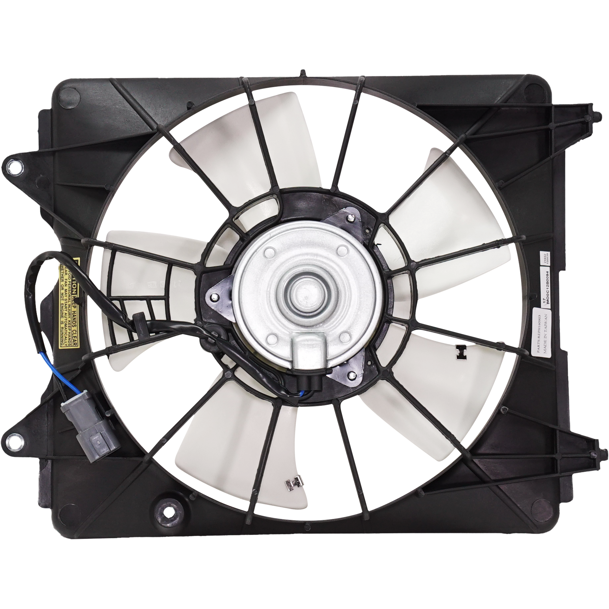 AM CIVIC 06-11 RADIATOR FAN ASSEMBLY LH 1.3L Hybrid SKU REPH160903 Partslink HO3115143 OEM 19030RMXA51 PFM
