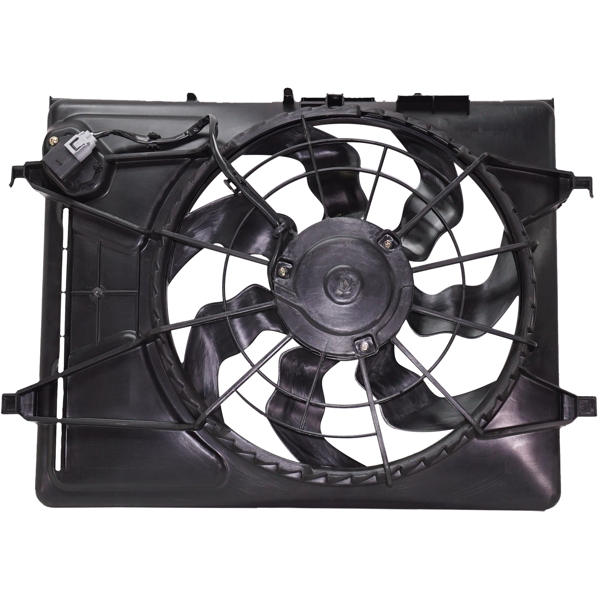 AM ELANTRA 07-10 RADIATOR FAN ASSEMBLY Auto Trans Hatchback Sedan Wagon 09-12 Includes resistor SKU REPH160905 Partslink HY3115120 OEM 253802H150