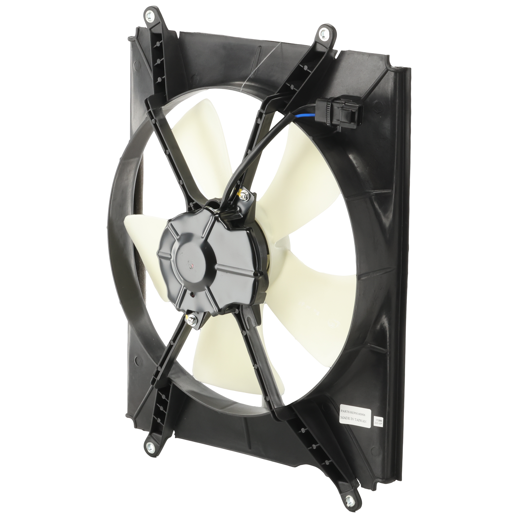 AM ACCENT 07-11 RADIATOR FAN ASSEMBLY w o Auto Cruise Hatchback 07-08 Sedan SKU REPH160906 Partslink HY3115122 OEM 253801E100