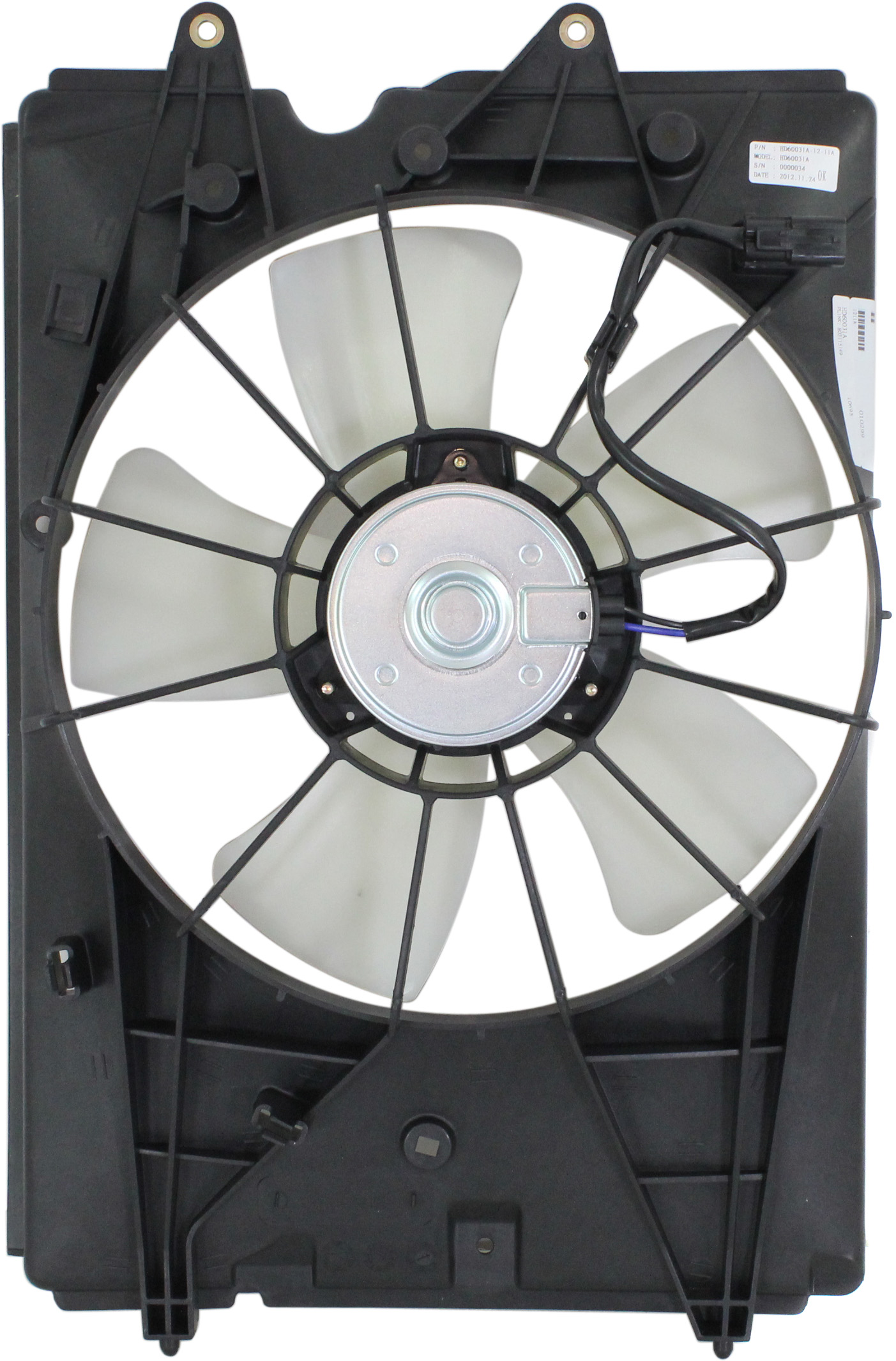 AM PILOT 09-15 RADIATOR FAN ASSEMBLY LH Single Fan Front Wheel Drive SKU REPH160945 Partslink HO3115149 OEM 19030RN0A51 PFM