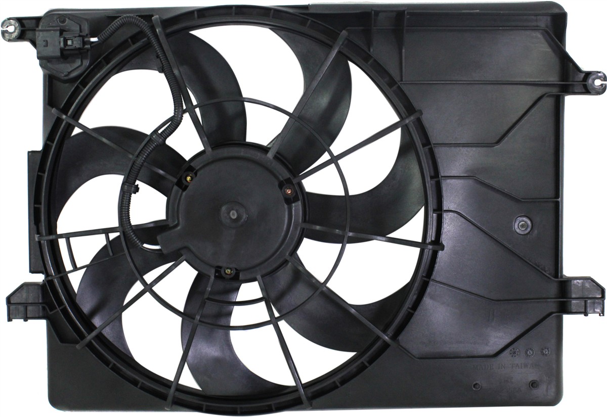AM TUCSON 10-13 SPORTAGE 11-13 RADIATOR FAN ASSEMBLY Includes resistor SKU REPH160963 Partslink HY3115137 OEM 253802S500