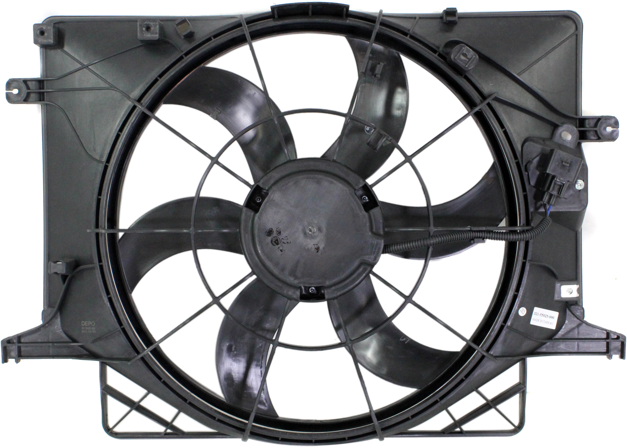 AM GENESIS COUPE 10-12 RADIATOR FAN SHROUD ASSEMBLY 2.0L Includes resistor SKU REPH160969 Partslink HY3115127 OEM 253802M210