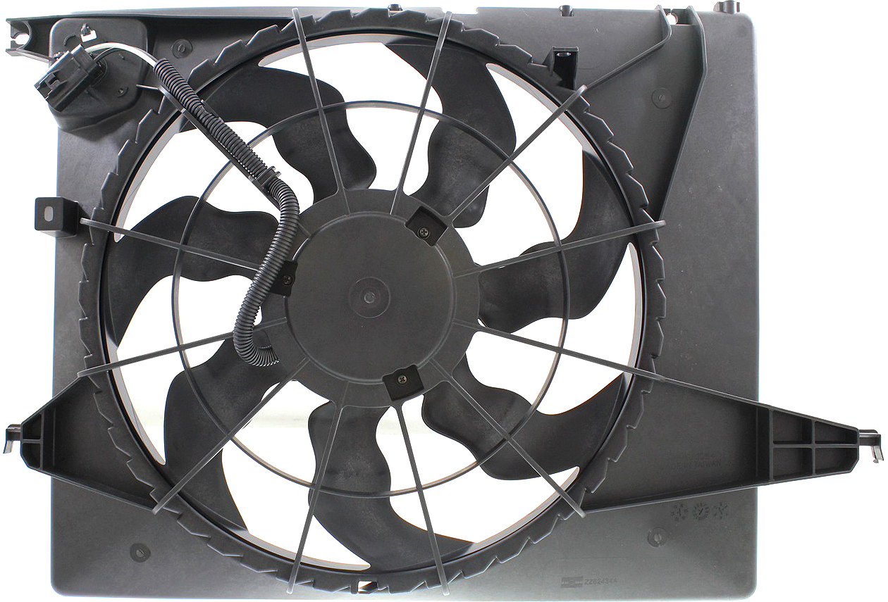 AM SANTA FE SPORT 13-18 SORENTO 14-15 RADIATOR FAN SHROUD ASSEMBLY 2.4L Eng SKU REPH160976 Partslink HY3115142 OEM 253804Z000