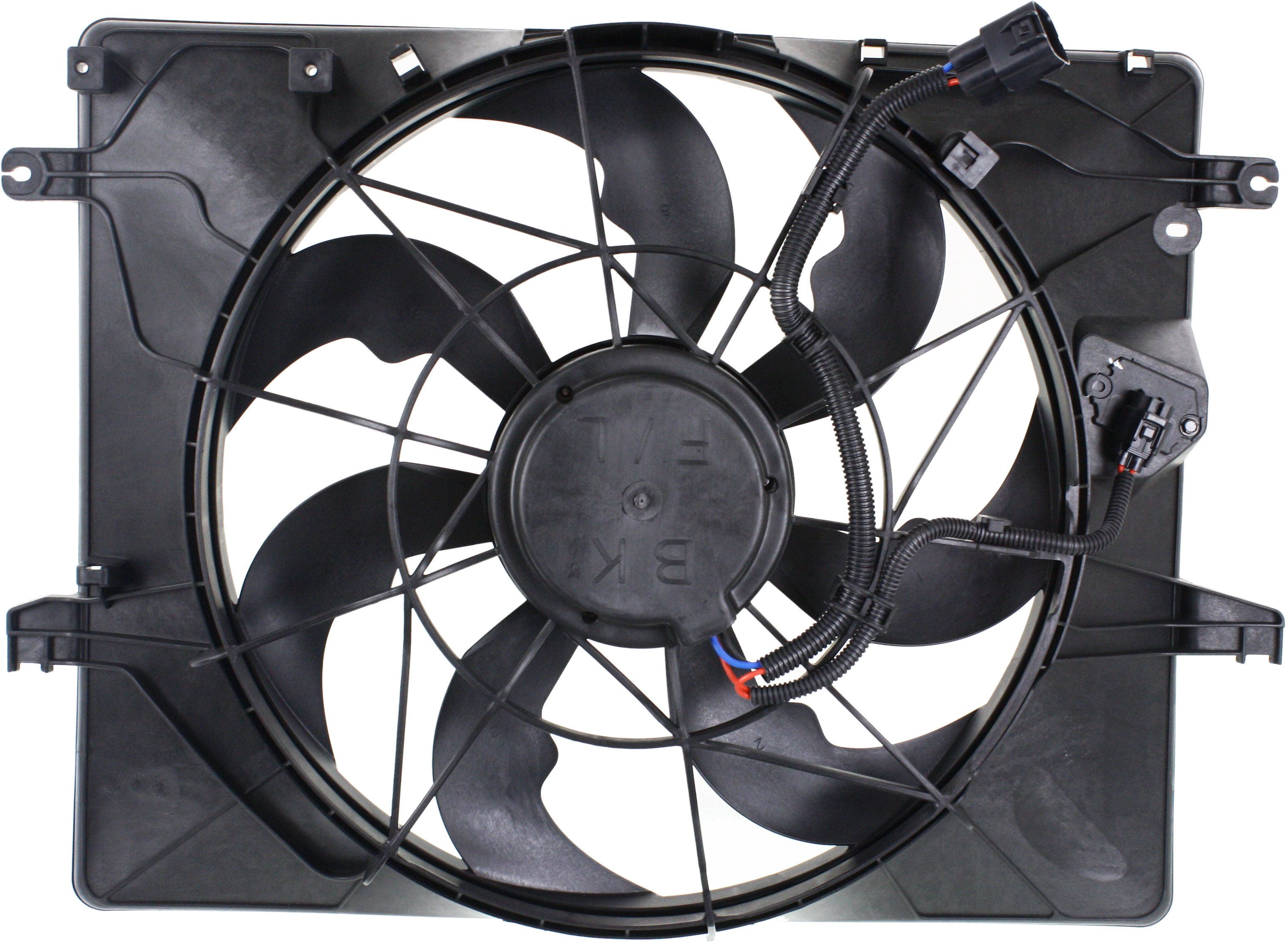 AM GENESIS COUPE 13-14 RADIATOR FAN ASSEMBLY 2.0L Includes resistor SKU REPH160979 Partslink HY3115147 OEM 253802M500