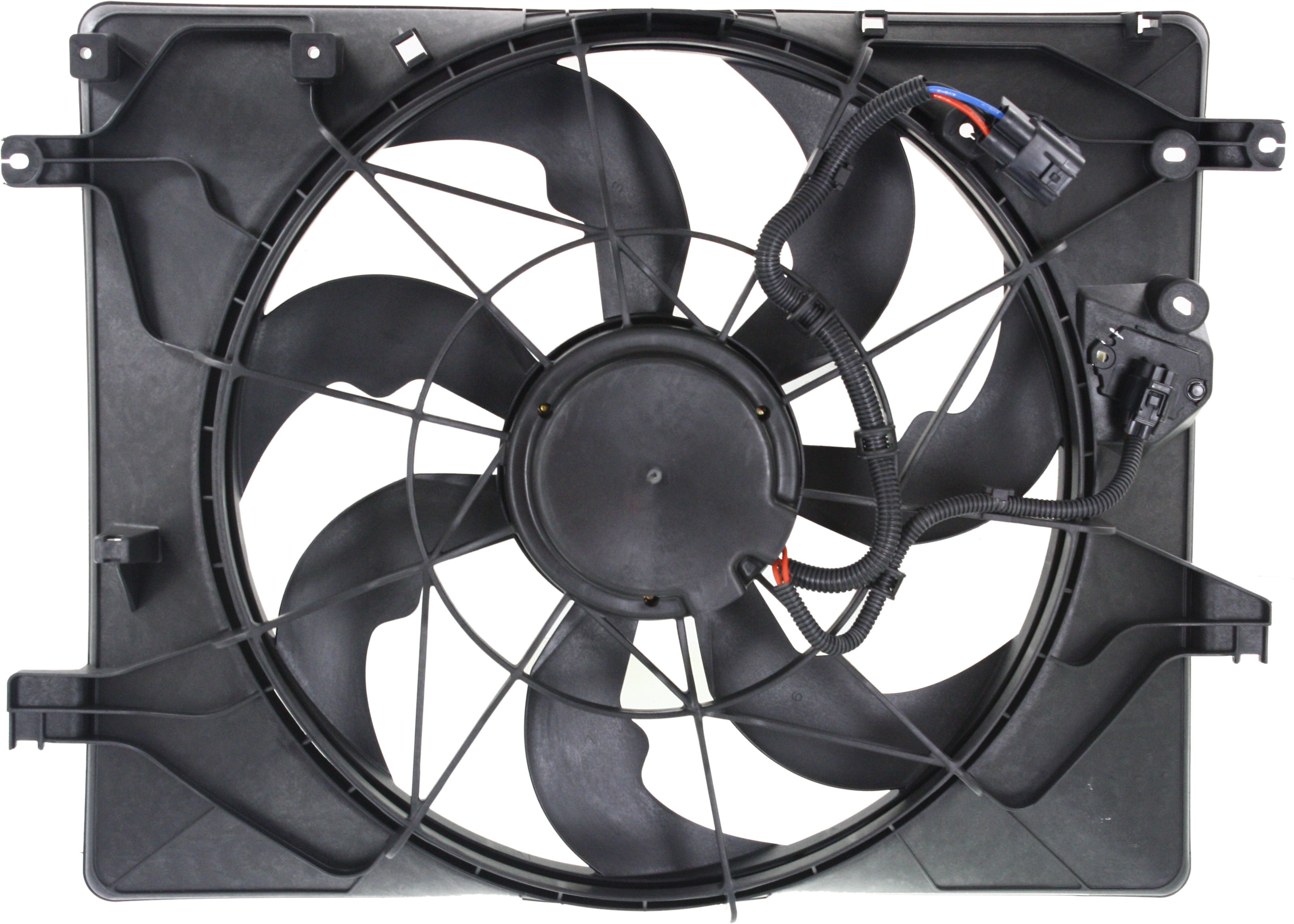 AM GENESIS COUPE 13-16 RADIATOR FAN ASSEMBLY 3.8L Includes resistor SKU REPH160980 Partslink HY3115148 OEM 253802M280