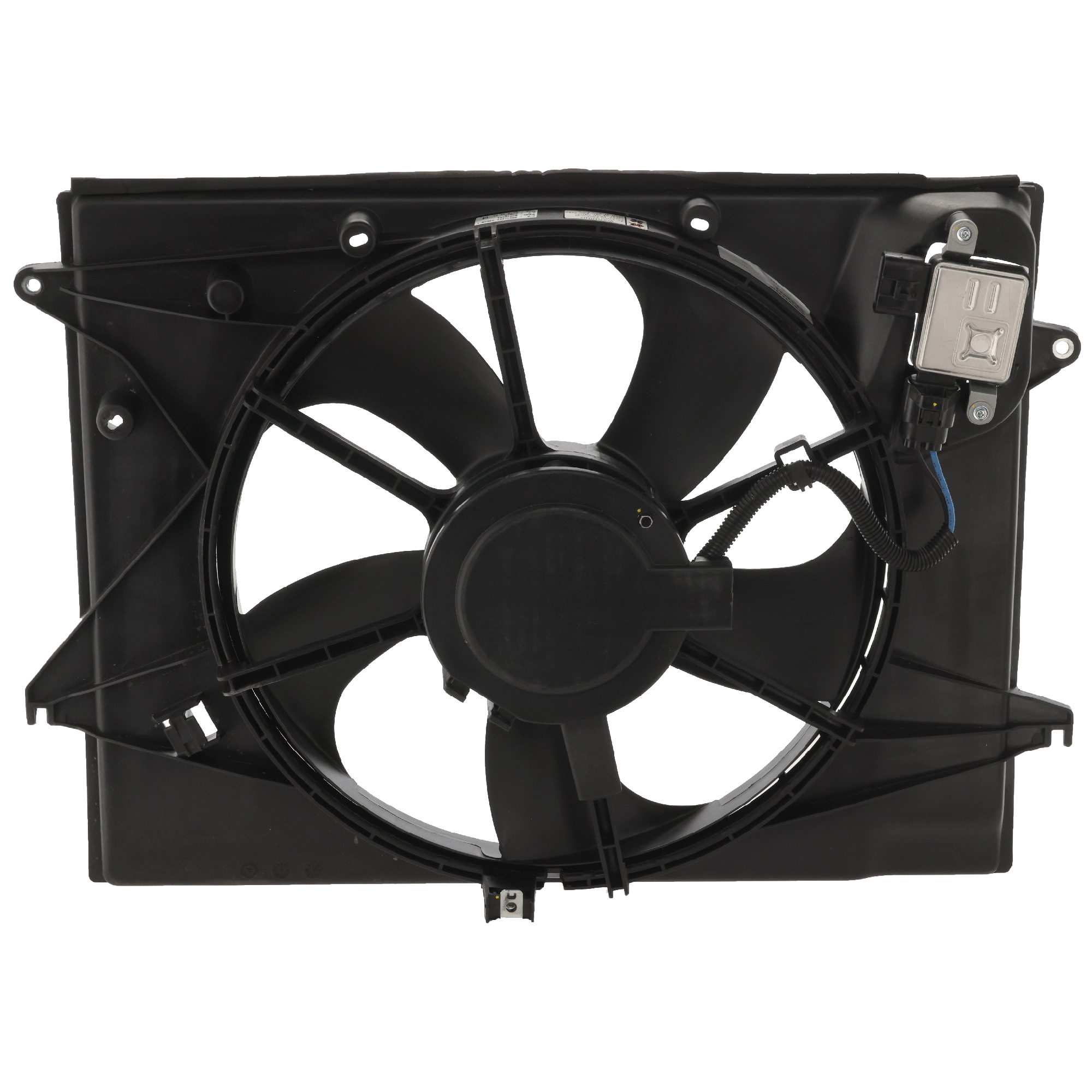 AM SONATA 15-17 RADIATOR FAN ASSEMBLY Single Fan 2.4L Exc. Hybrid Model w Control module SKU REPH160983 Partslink HY3115151 OEM 25380C2000