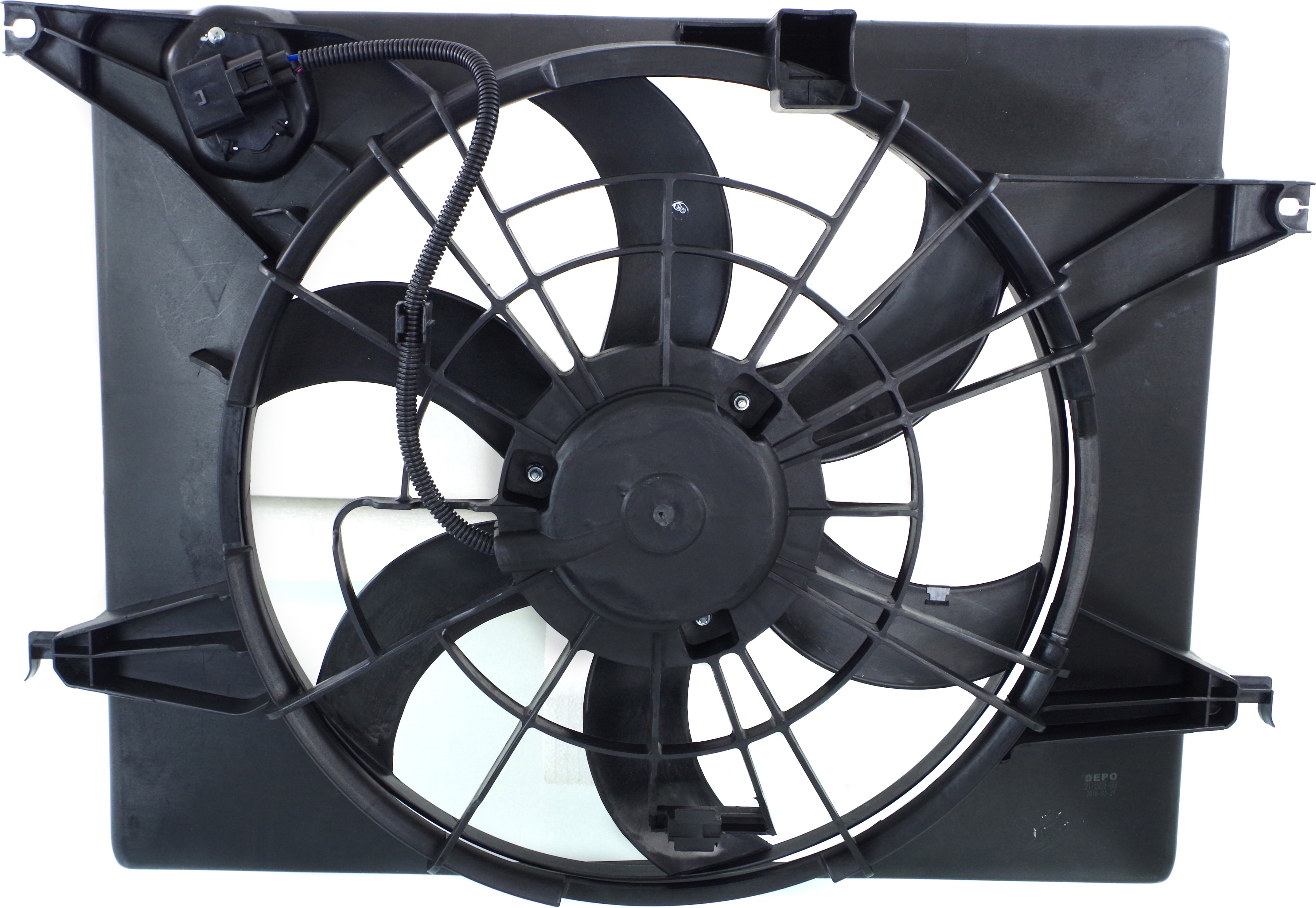 AM SONATA 11-12 OPTIMA 11-13 RADIATOR FAN ASSEMBLY Hybrid Models Includes resistor SKU REPH160985 Partslink HY3115139 OEM 253804R280