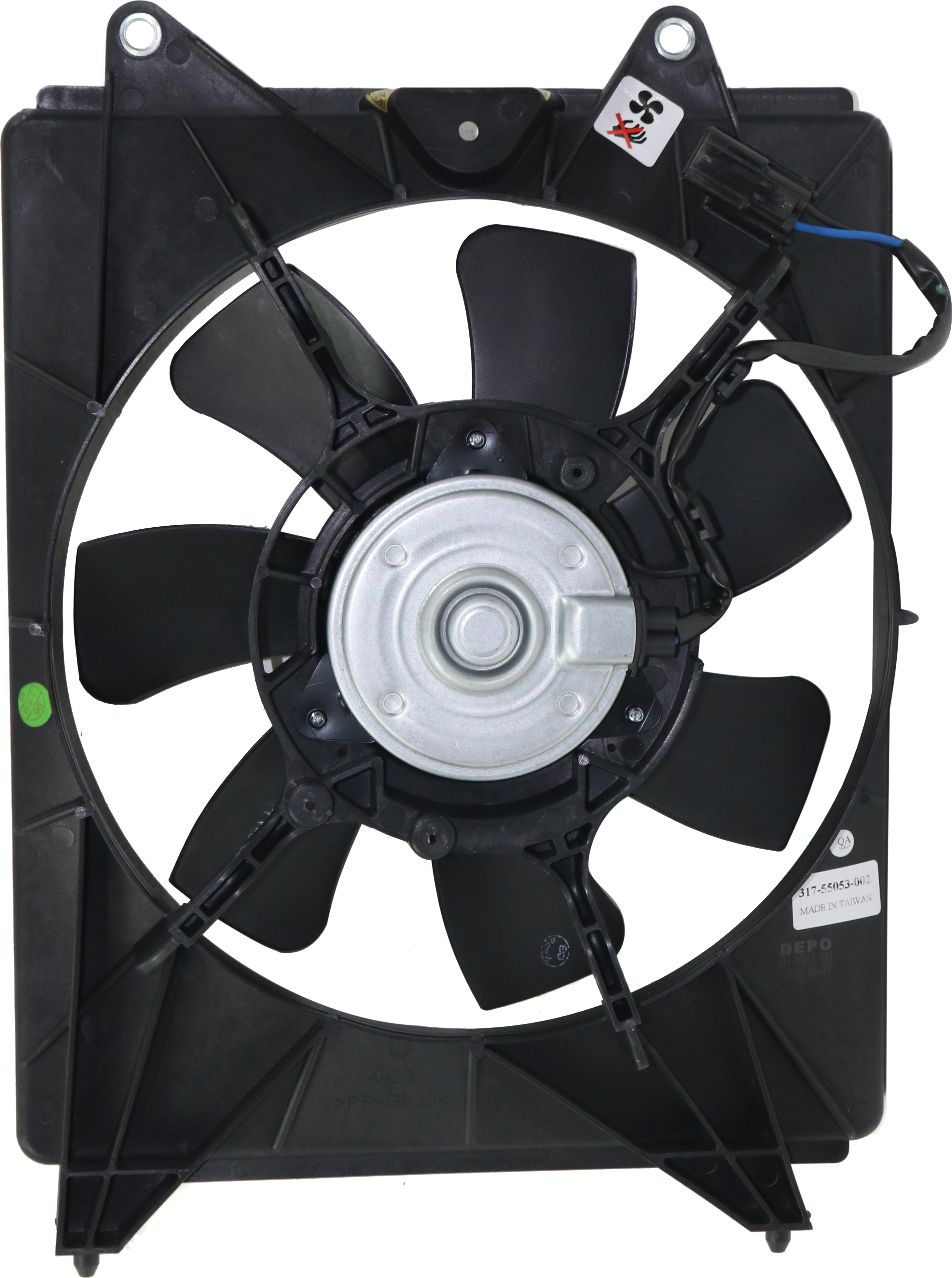 AM HR V 16-22 A C CONDENSER FAN ASSEMBLY RH Single Fan SKU REPH160986 Partslink HO3113137 OEM 3861550WH01 PFM
