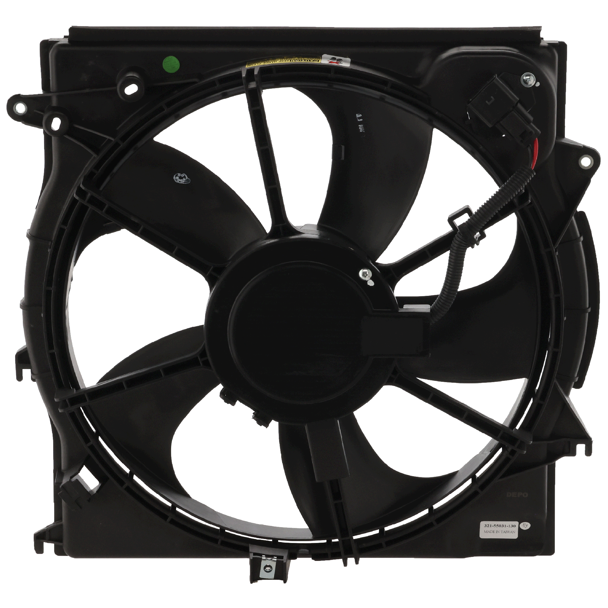 AM SONATA 15-17 RADIATOR FAN ASSEMBLY 1.6L 2.0L Turbo Exc. Hybrid Model Includes resistor SKU REPH160988 Partslink HY3115153 OEM 25380C2100