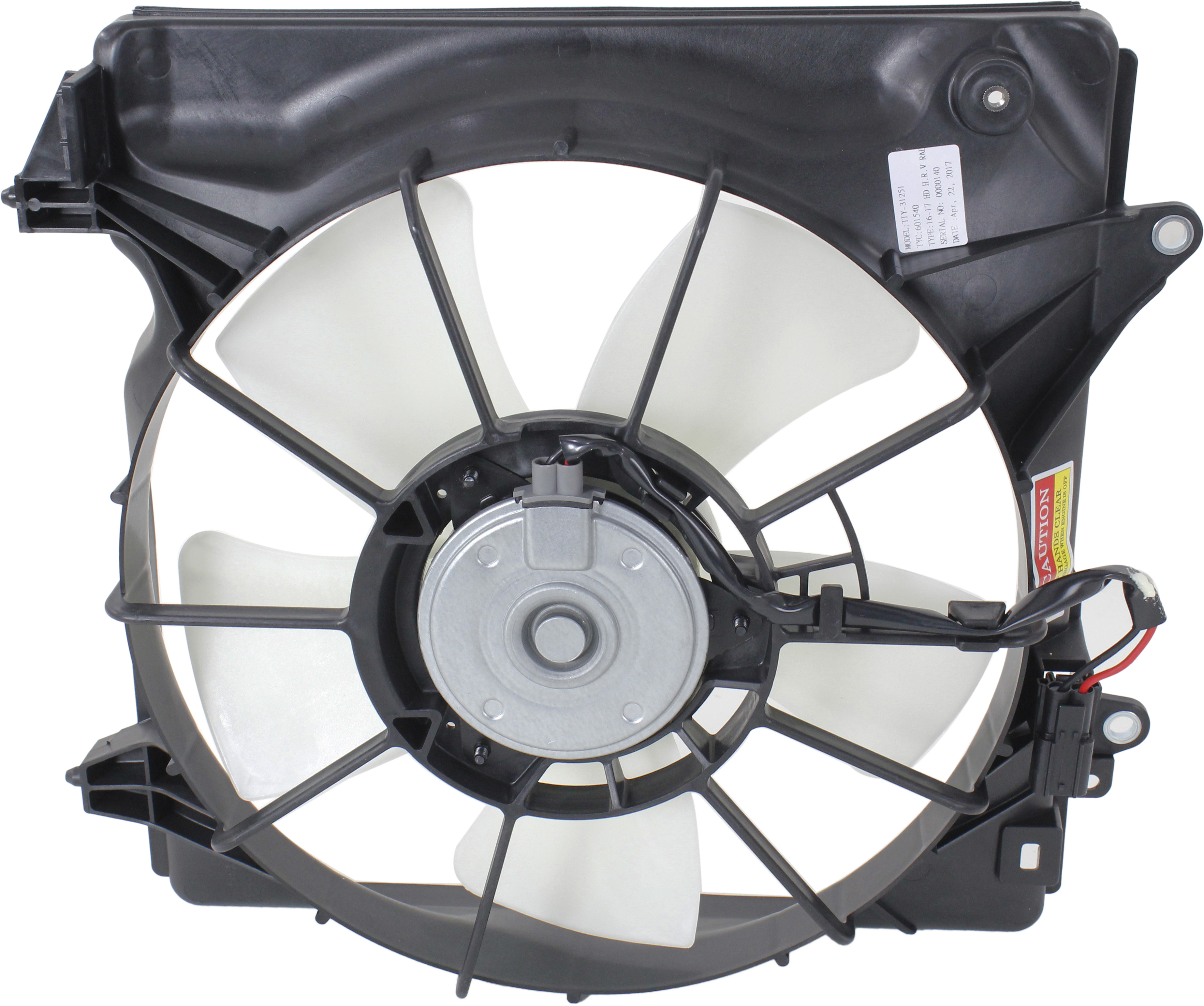 AM HR V 16-22 RADIATOR FAN ASSEMBLY LH SKU REPH190502 Partslink HO3113139 OEM 19020RSAG01-1901551BH01 PFM 38