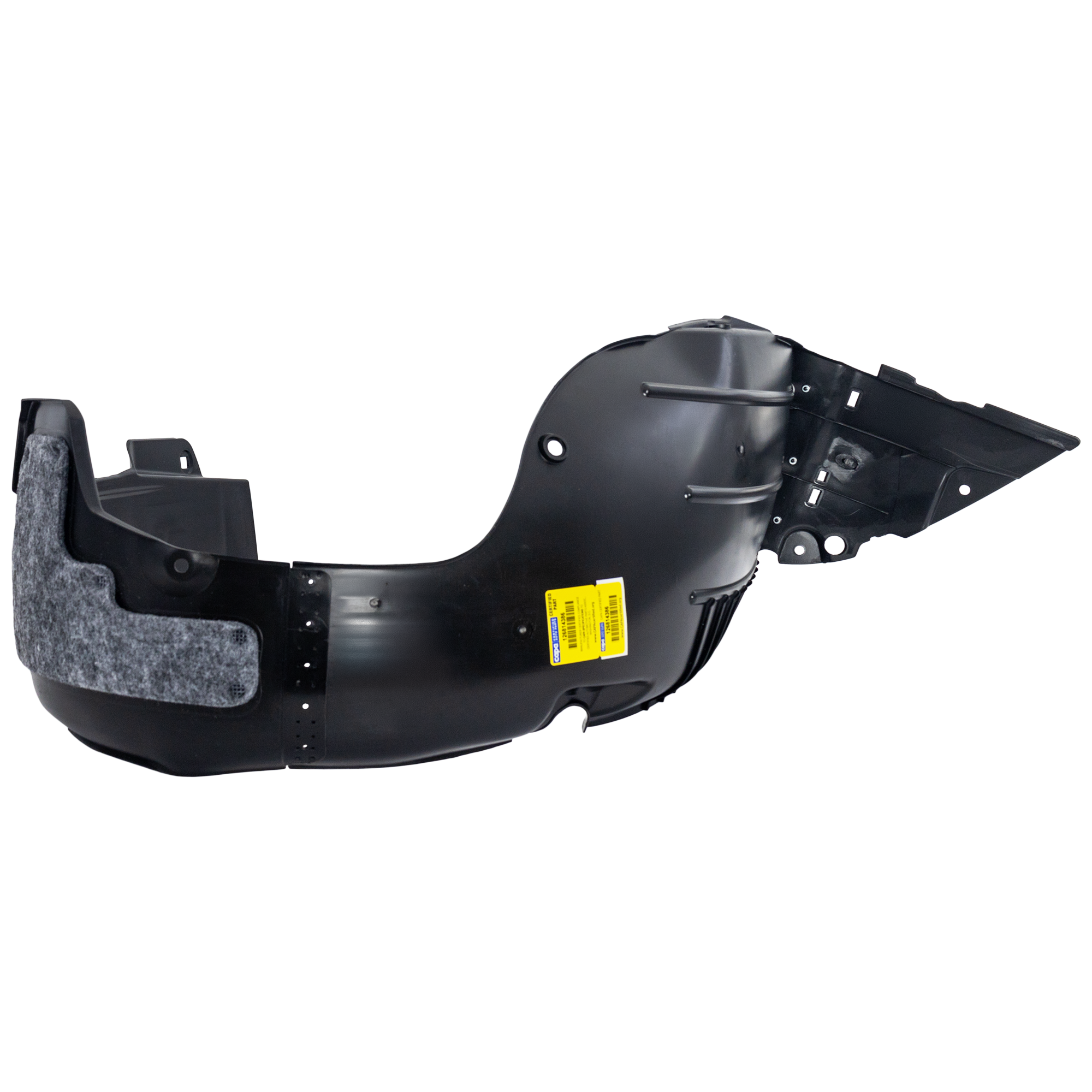 AM ELANTRA 14-16 FRONT FENDER LINER RH Sedan Korea Built Vehicle Plastic Injection Form CAPA SKU REPH222177Q Partslink HY1249133C OEM 868123X700