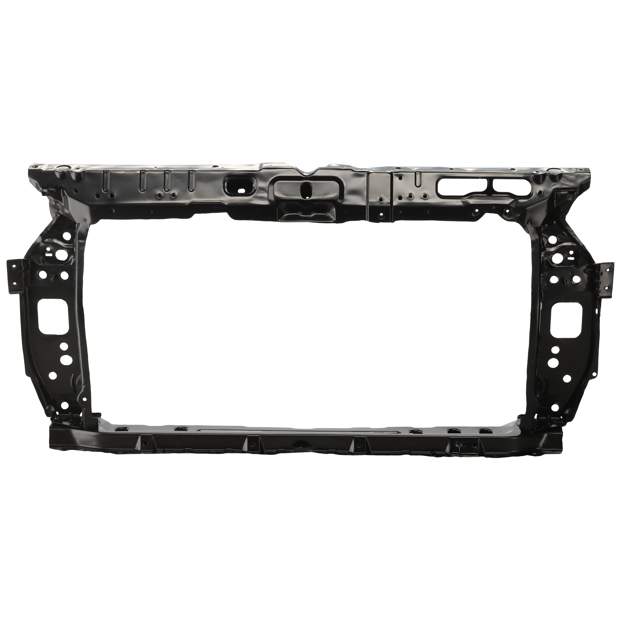 AM ACCENT 12-14 RADIATOR SUPPORT Assembly Black Steel Hatchback Sedan To 10-11-13 SKU REPH250118 Partslink HY1225166 OEM 641011R300