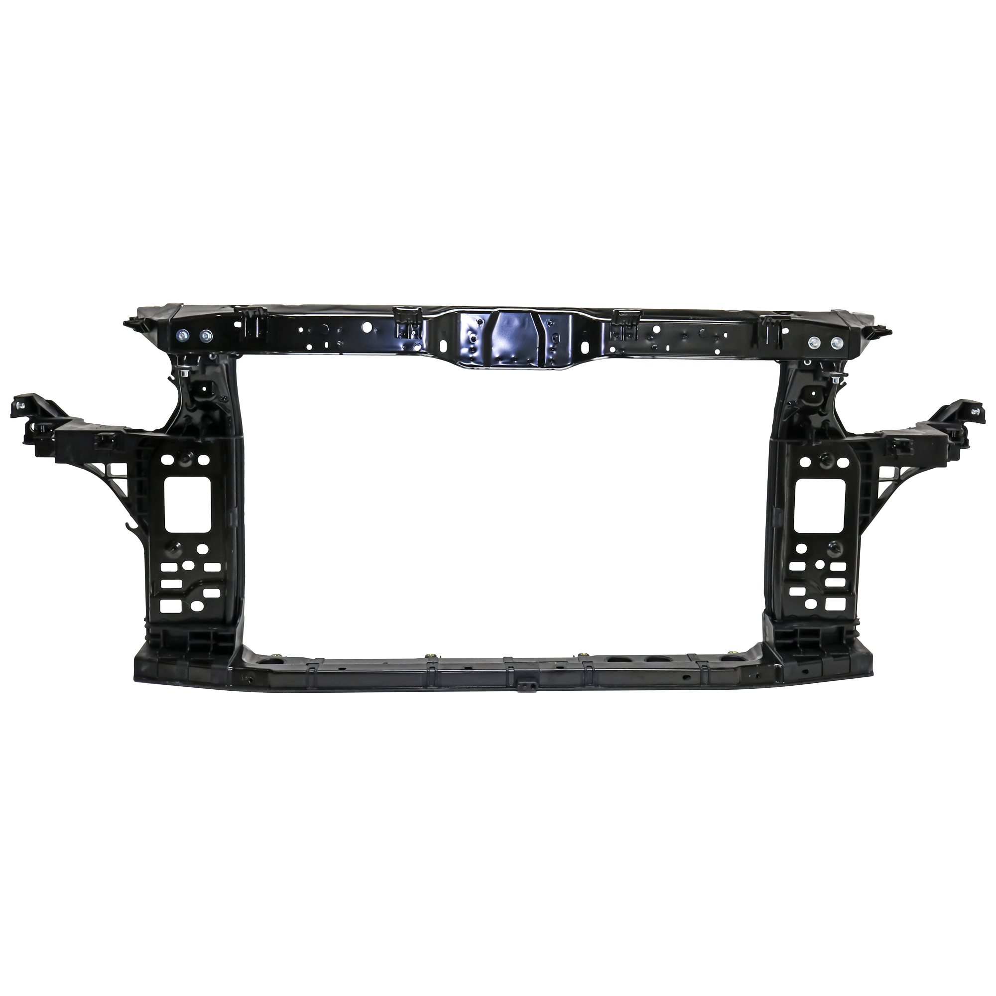 AM SONATA 15-17 RADIATOR SUPPORT Assembly Plastic w Steel Exc. Hybrid Model From 4-14 To 6-17 CAPA SKU REPH250142Q Partslink HY1225179C OEM 64101C2000