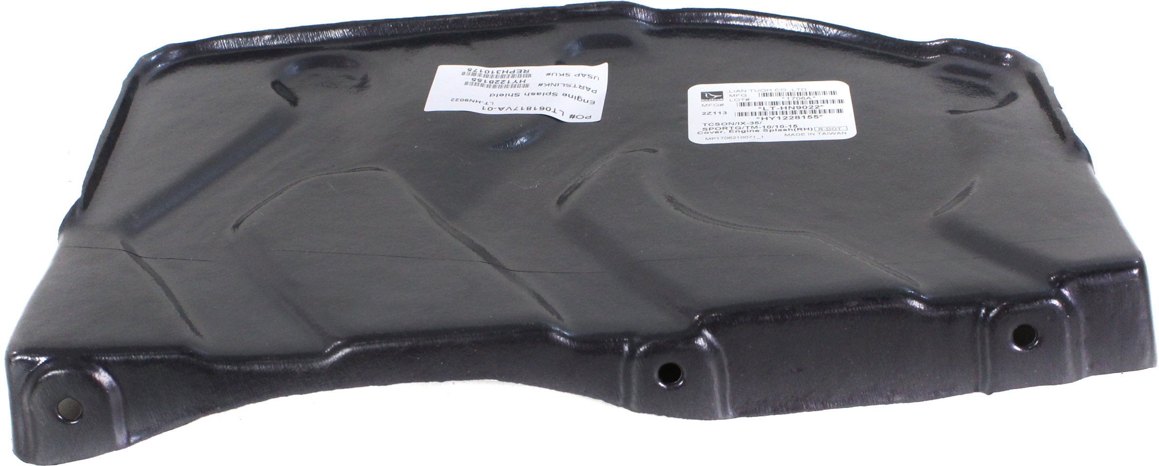 AM TUCSON 10-15 SPORTAGE 11-16 ENGINE SPLASH SHIELD Under Cover RH SKU REPH310175 Partslink HY1228155 OEM 291202S500-291202S000