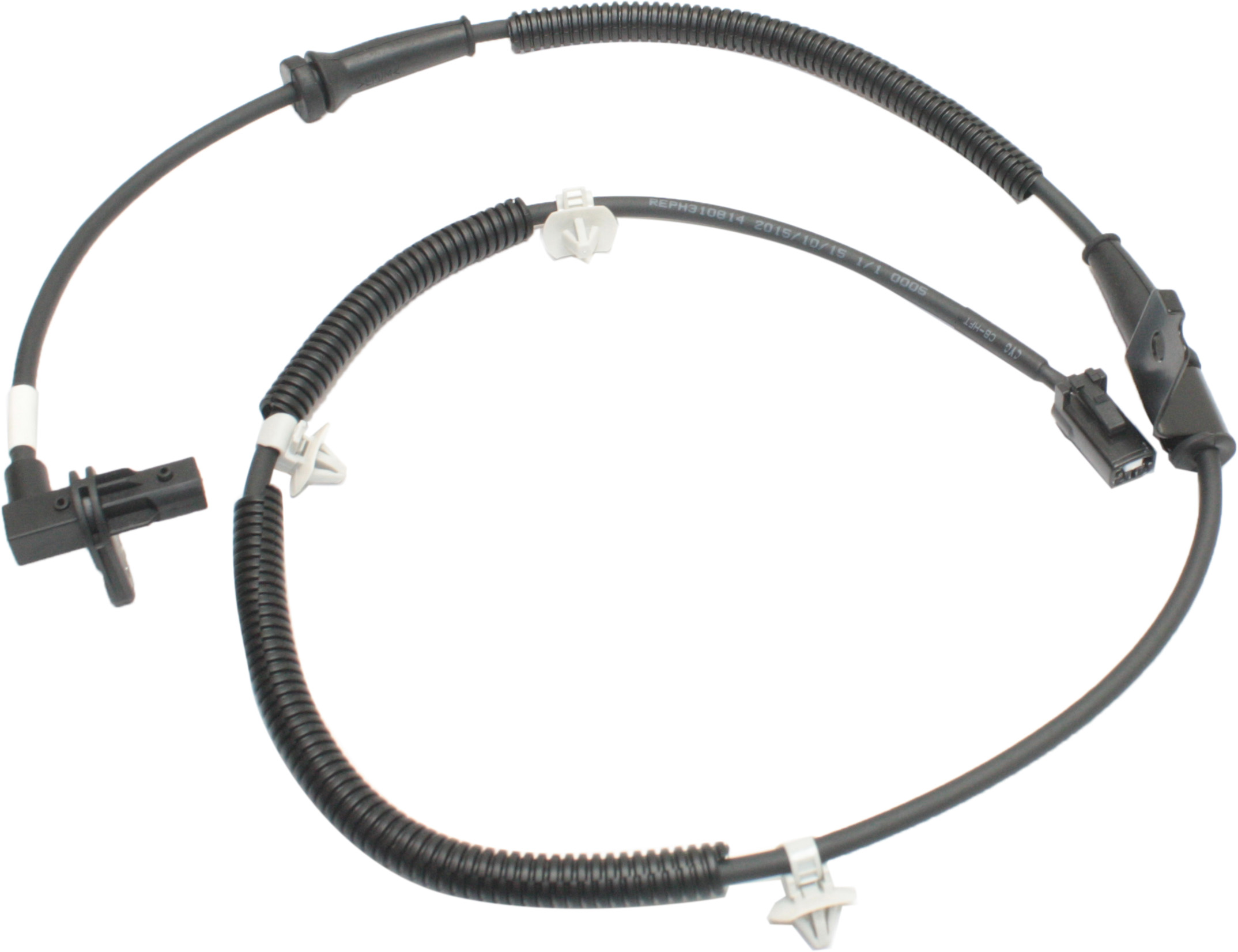 AM SANTA FE 07-09 FRONT ABS SPEED SENSOR LH 2 Female Terminals Blade Type Wheel Mounted SKU REPH310814 OEM 71895-531279-0844364-25A1236-2