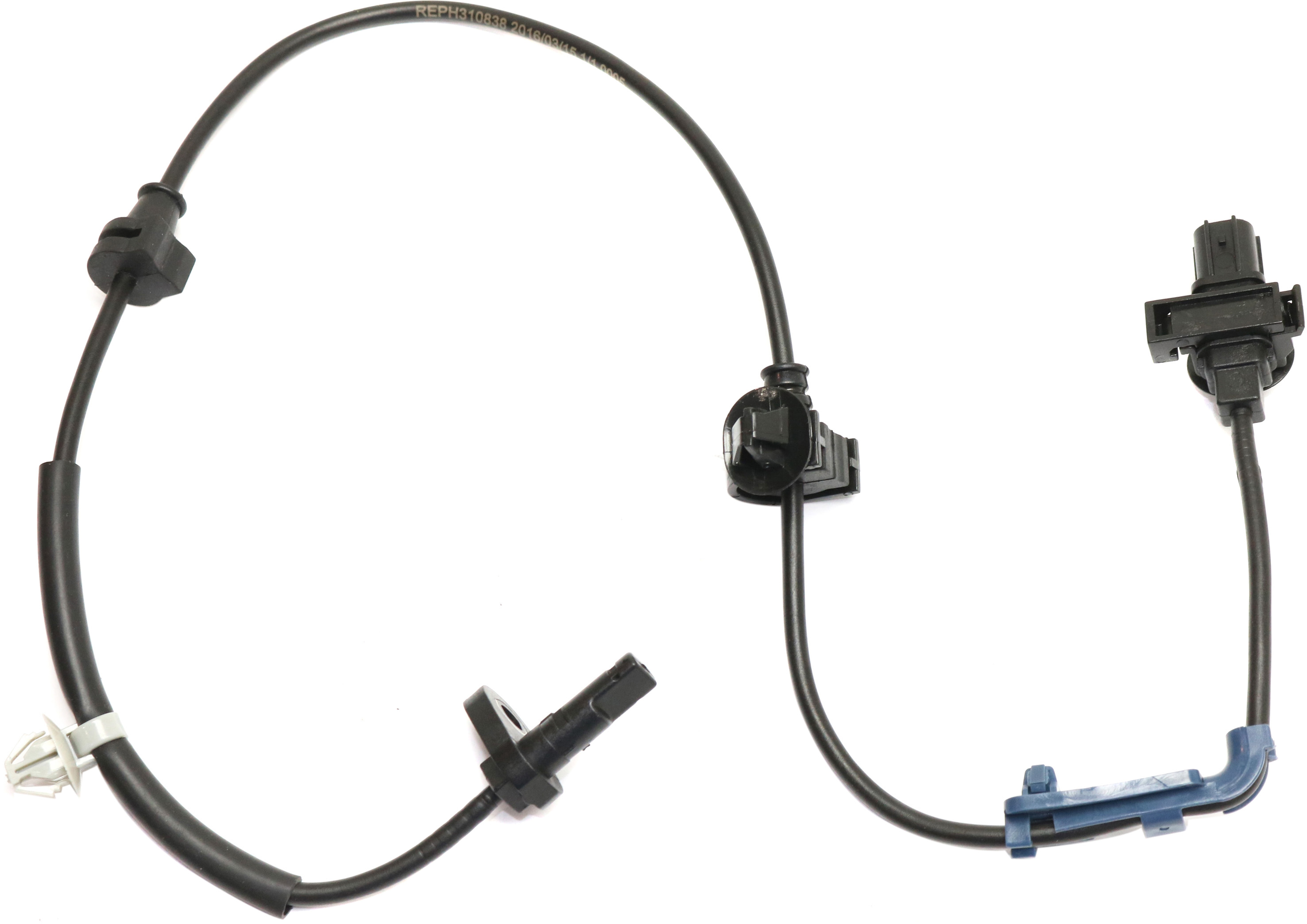 AM CR V 07-11 FRONT ABS SPEED SENSOR LH Japan Built Vehicle 2 Male Terminals Blade Type Wheel Mounted SKU REPH310838 OEM 57455SWA003