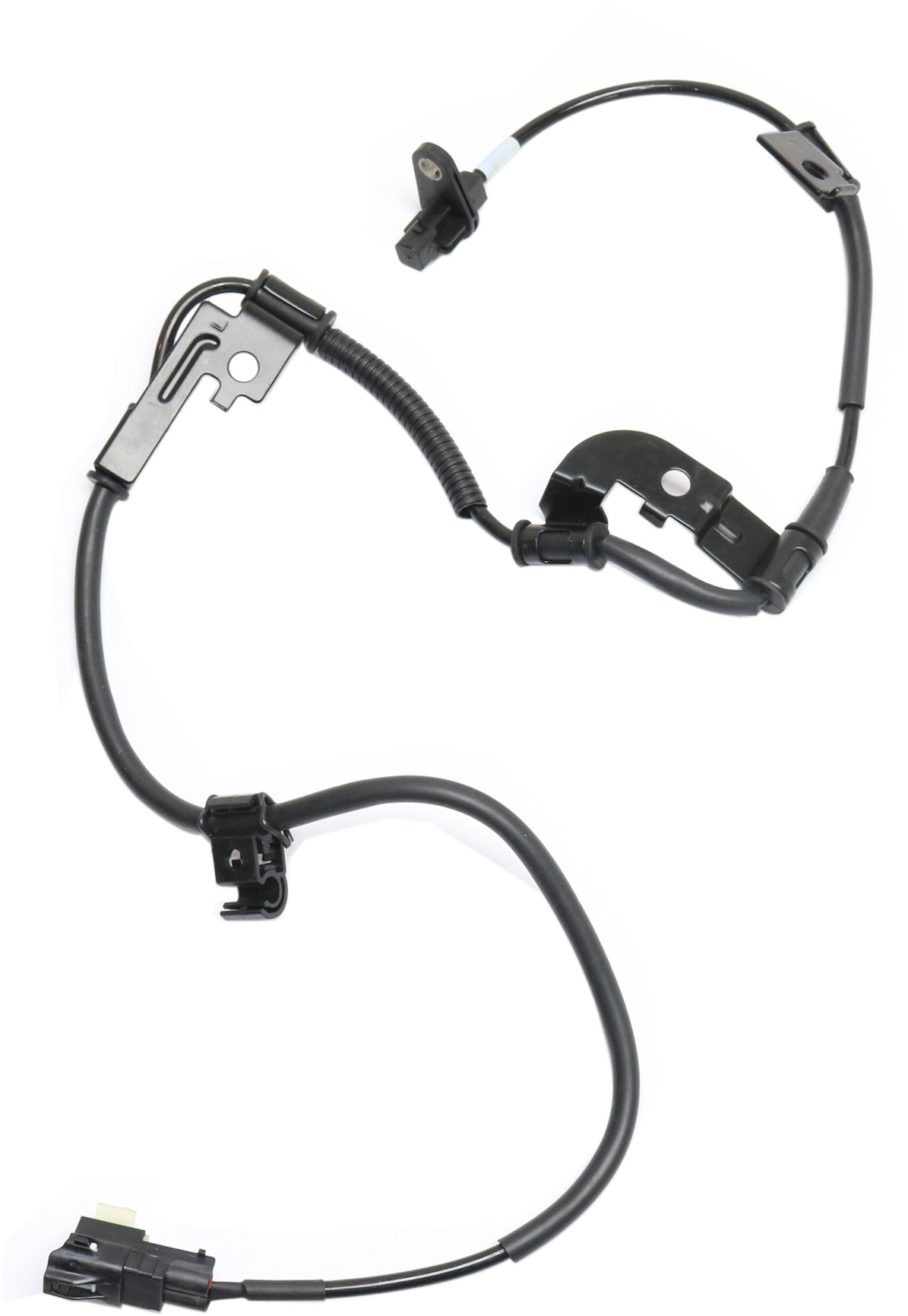 AM SONATA 05-10 AZERA 06-11 FRONT ABS SPEED SENSOR LH 2 Male Terminals Blade Type Spindle Mounted SKU REPH310840 OEM 598103K000