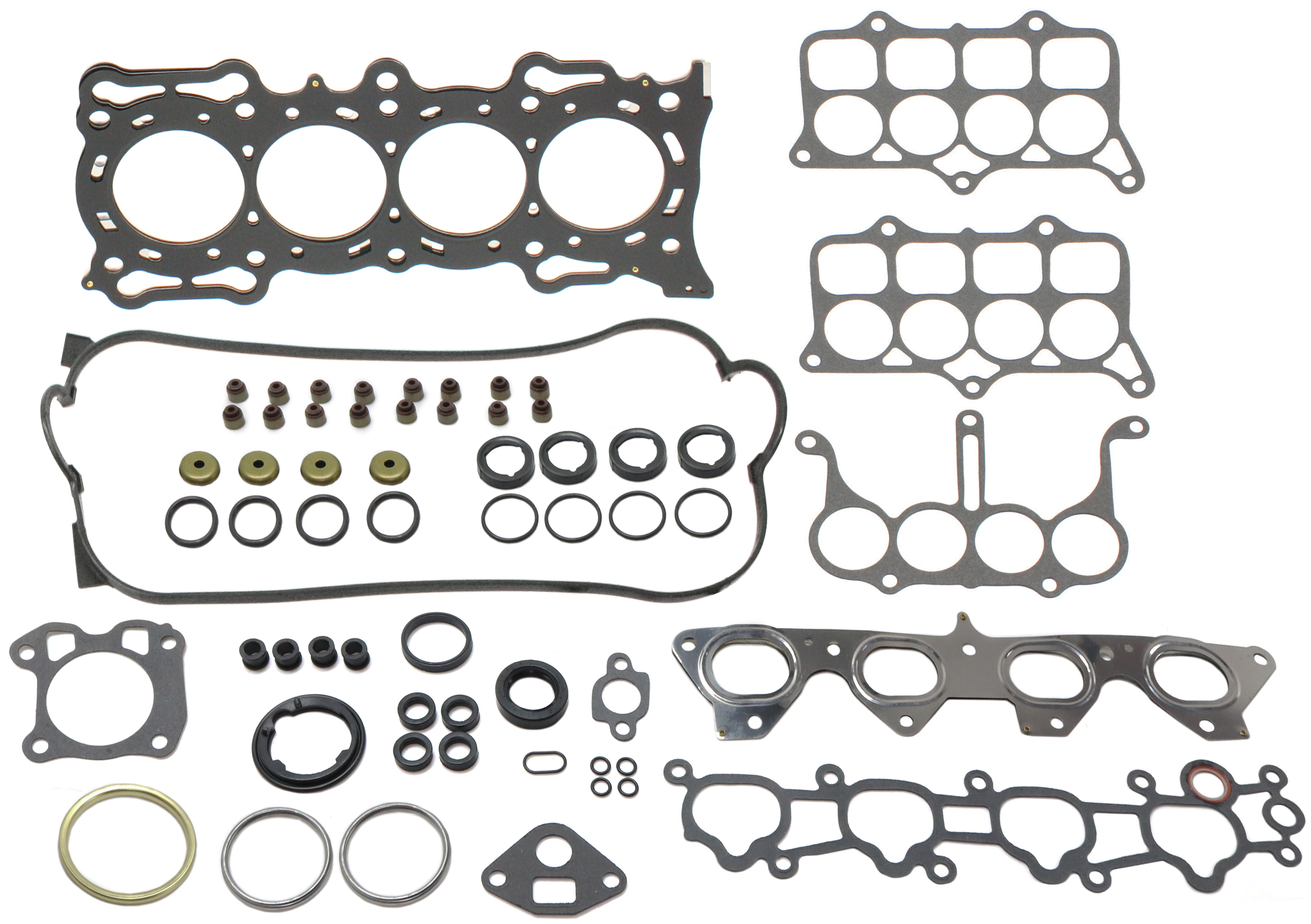 AM ACCORD 90-93 PRELUDE 92-96 CYLINDER HEAD GASKET Multi Layered Steel Set 16 Valve SKU REPH312729 OEM 21884-0322863-0322894-0322895