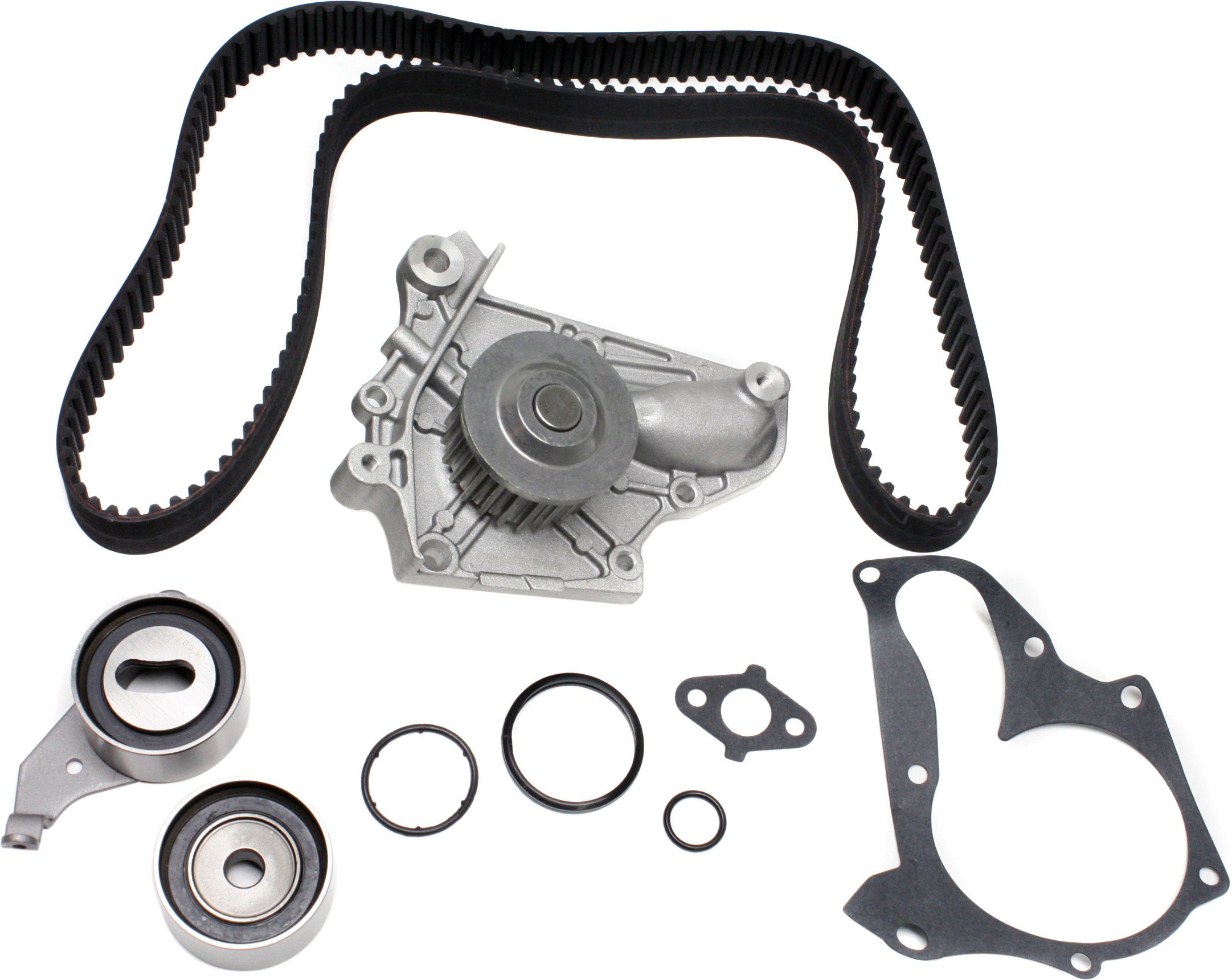AM CAMRY 87-01 TIMING BELT KIT with Timing Belt Water Pump 1 Belt Tensioner 1 Idler SKU REPH319802 OEM GTKWP199 TB199LK1 TCKWP199 WPK