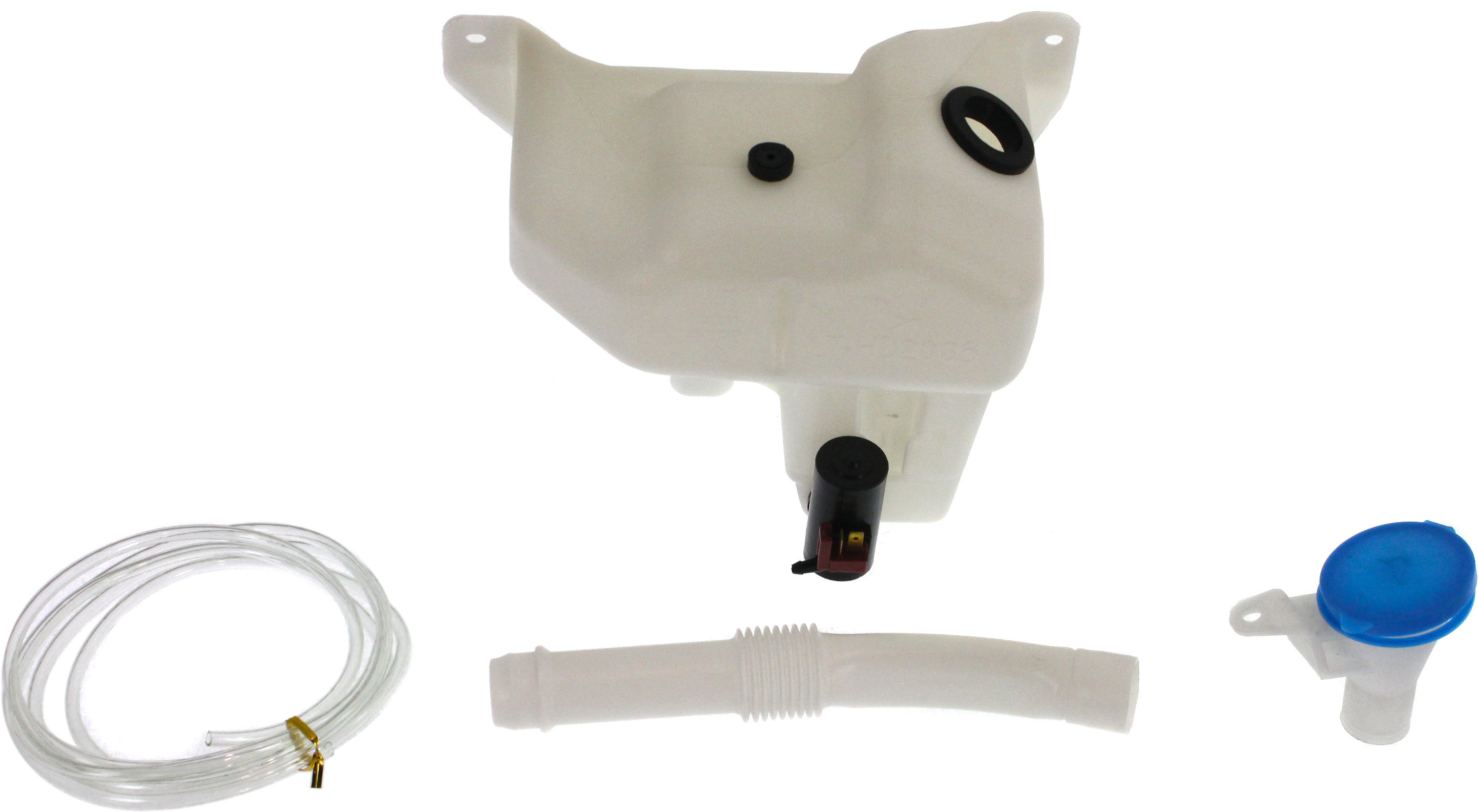 AM CIVIC 04-05 WASHER RESERVOIR Assy w Pump Inlet Mouth and Cap Sedan SKU REPH370538 Partslink HO1288199 OEM 76840 S5B 013 PFM