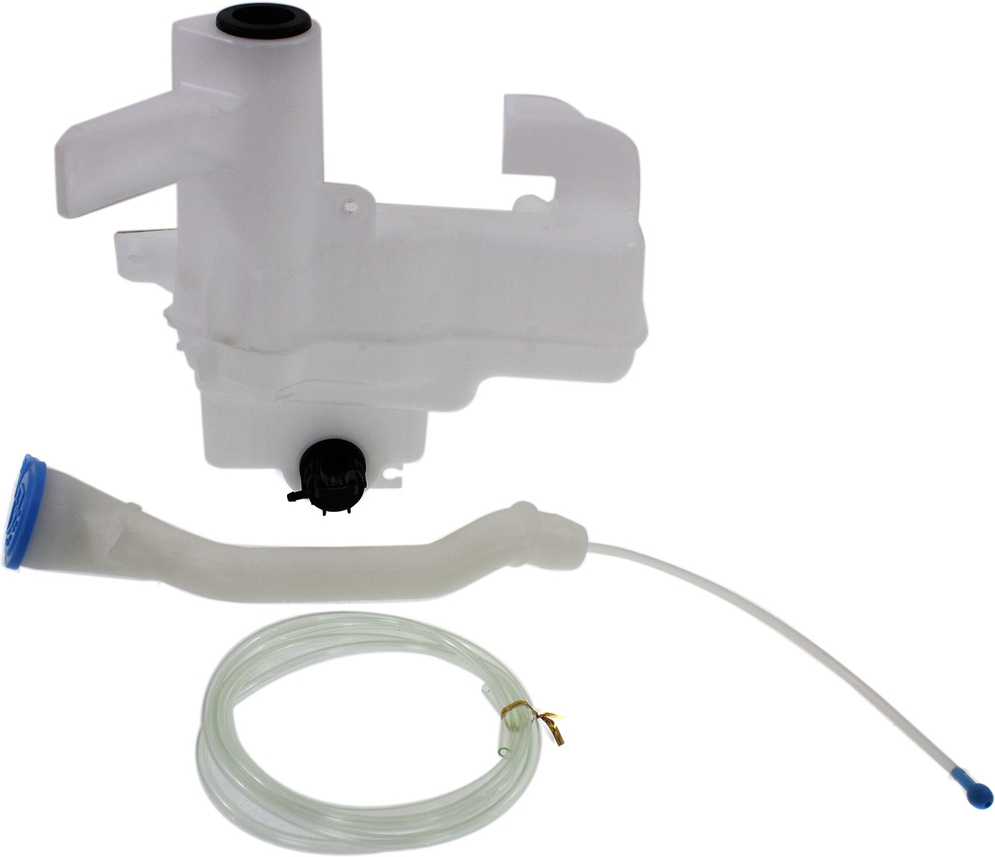 AM CIVIC 12-15 WASHER RESERVOIR Assy w Pump Inlet and Cap Exc. Hybrid Model Coupe Sedan SKU REPH370547 Partslink HO1288167 OEM 76841TR3A01 PFM