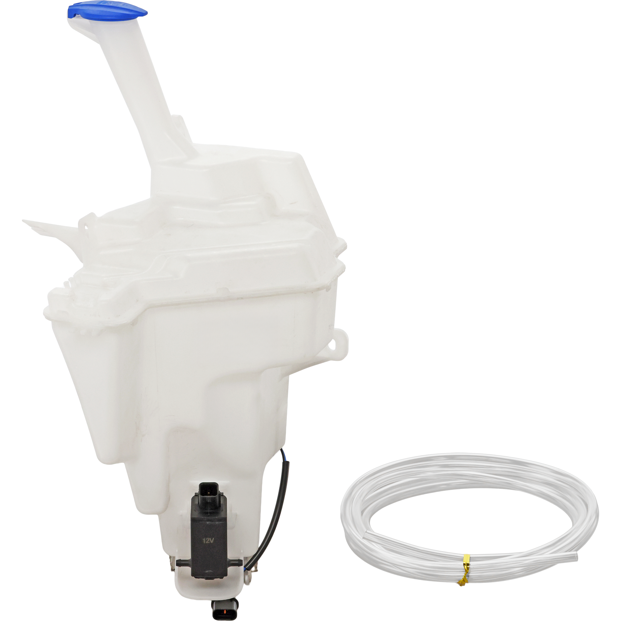 AM ELANTRA GT 13-17 WASHER RESERVOIR Assy w Pump Cap and Sensor SKU REPH370572 Partslink HY1288131 OEM 98610A5010